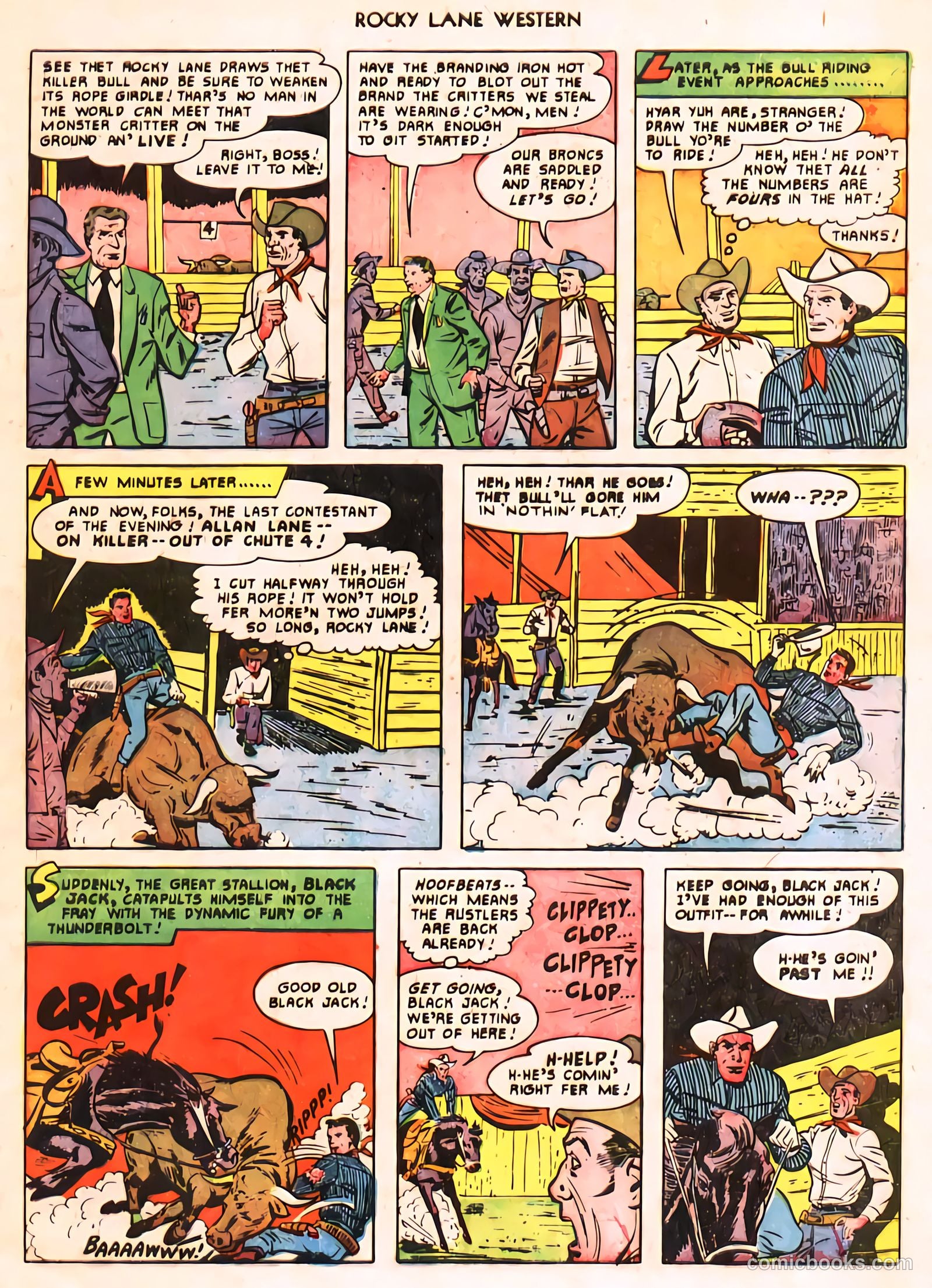 Rocky Lane Western #24 (1951) — page 19 of 48