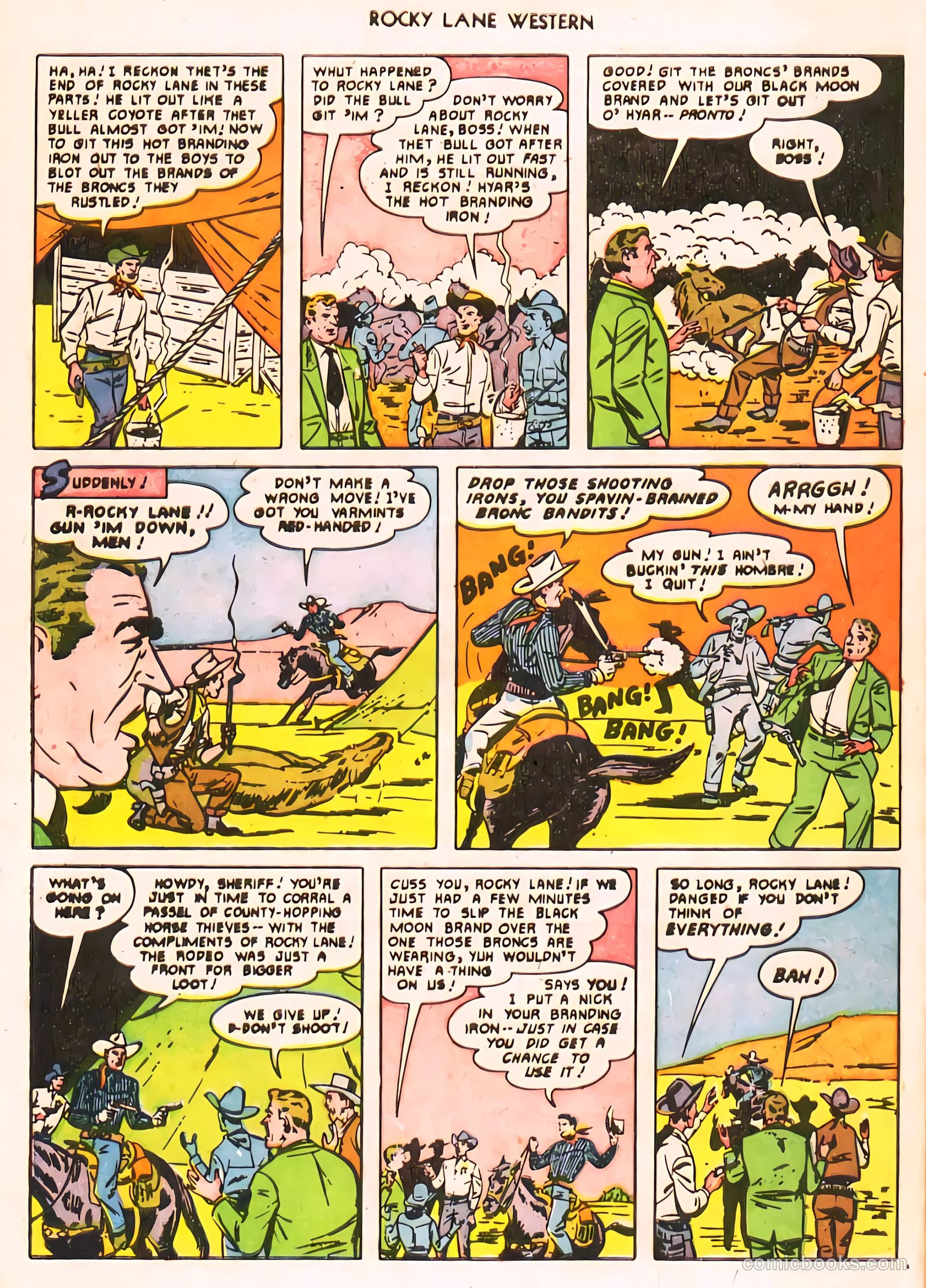 Rocky Lane Western #24 (1951) — page 20 of 48