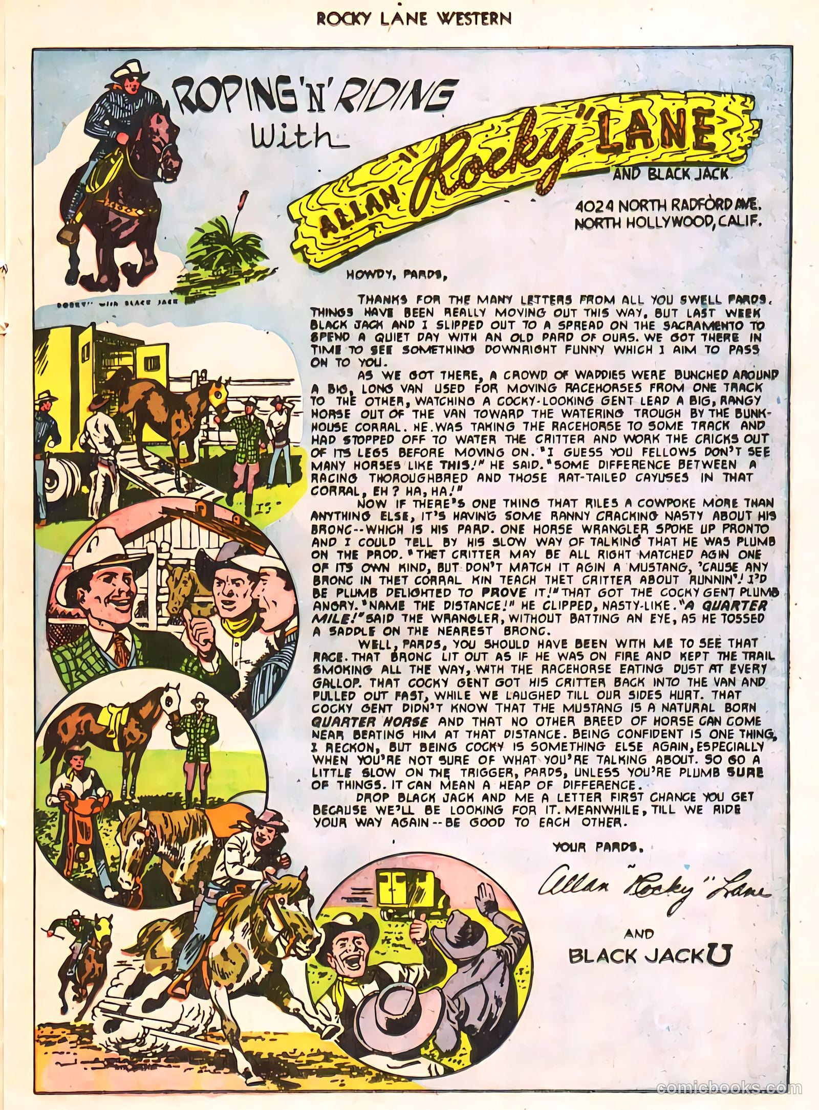Rocky Lane Western #24 (1951) — page 21 of 48
