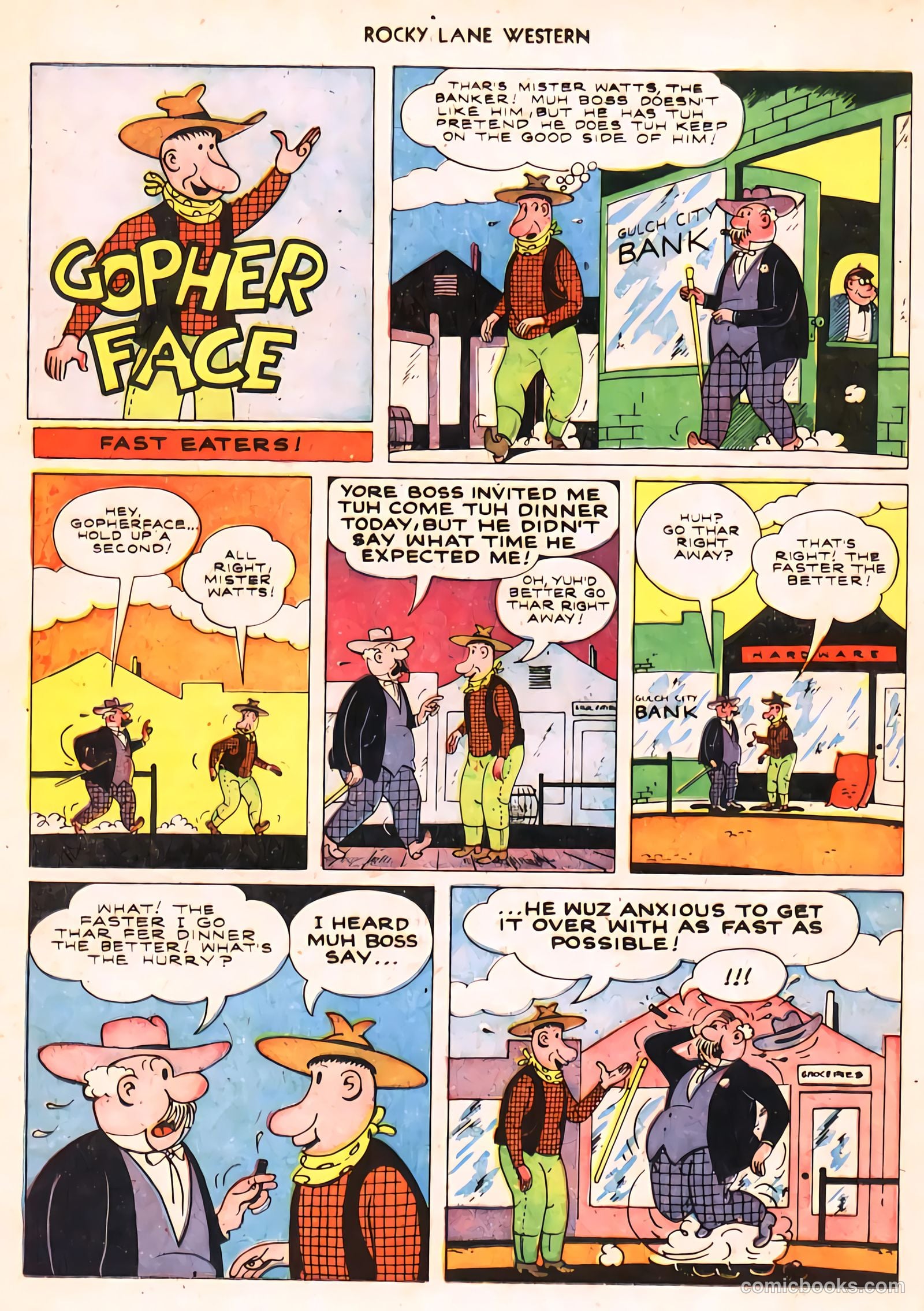 Rocky Lane Western #24 (1951) — page 22 of 48