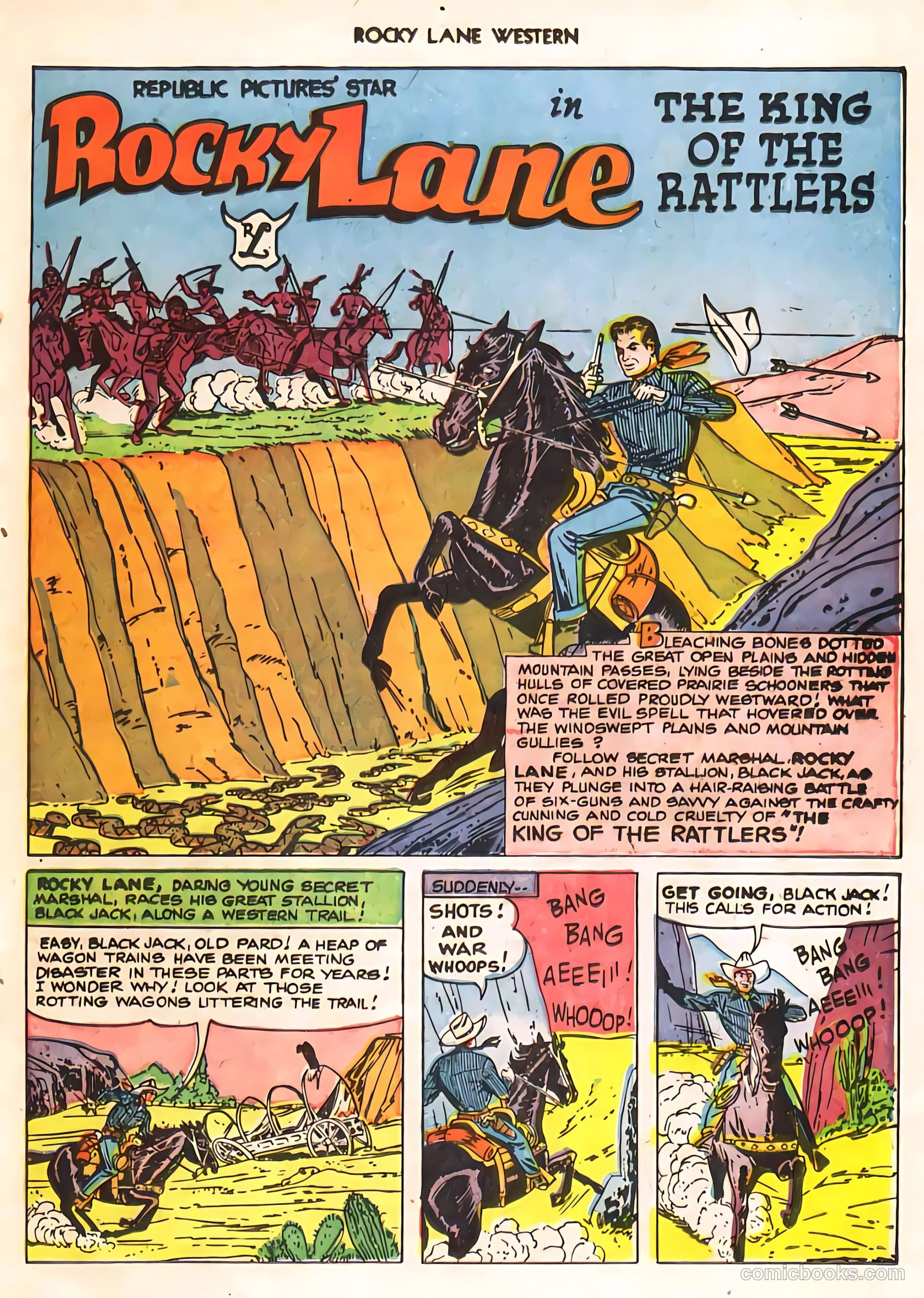 Rocky Lane Western #24 (1951) — page 25 of 48