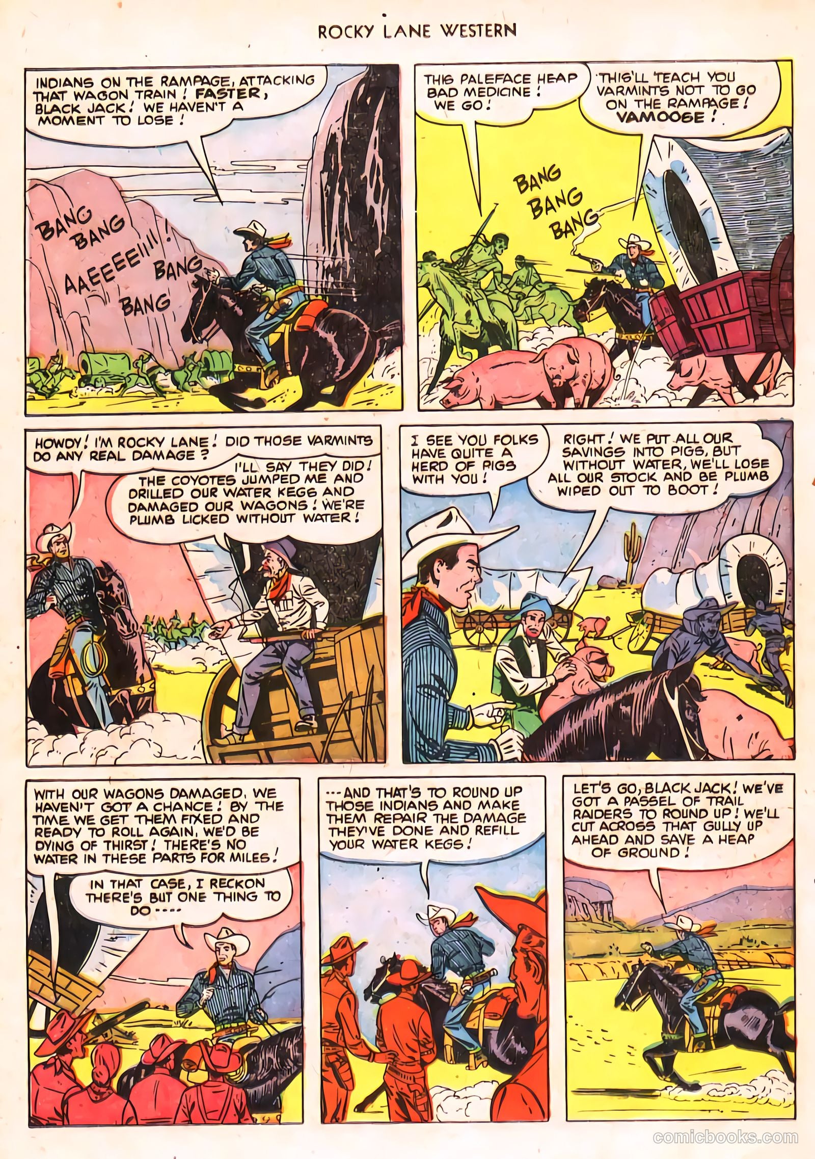 Rocky Lane Western #24 (1951) — page 26 of 48