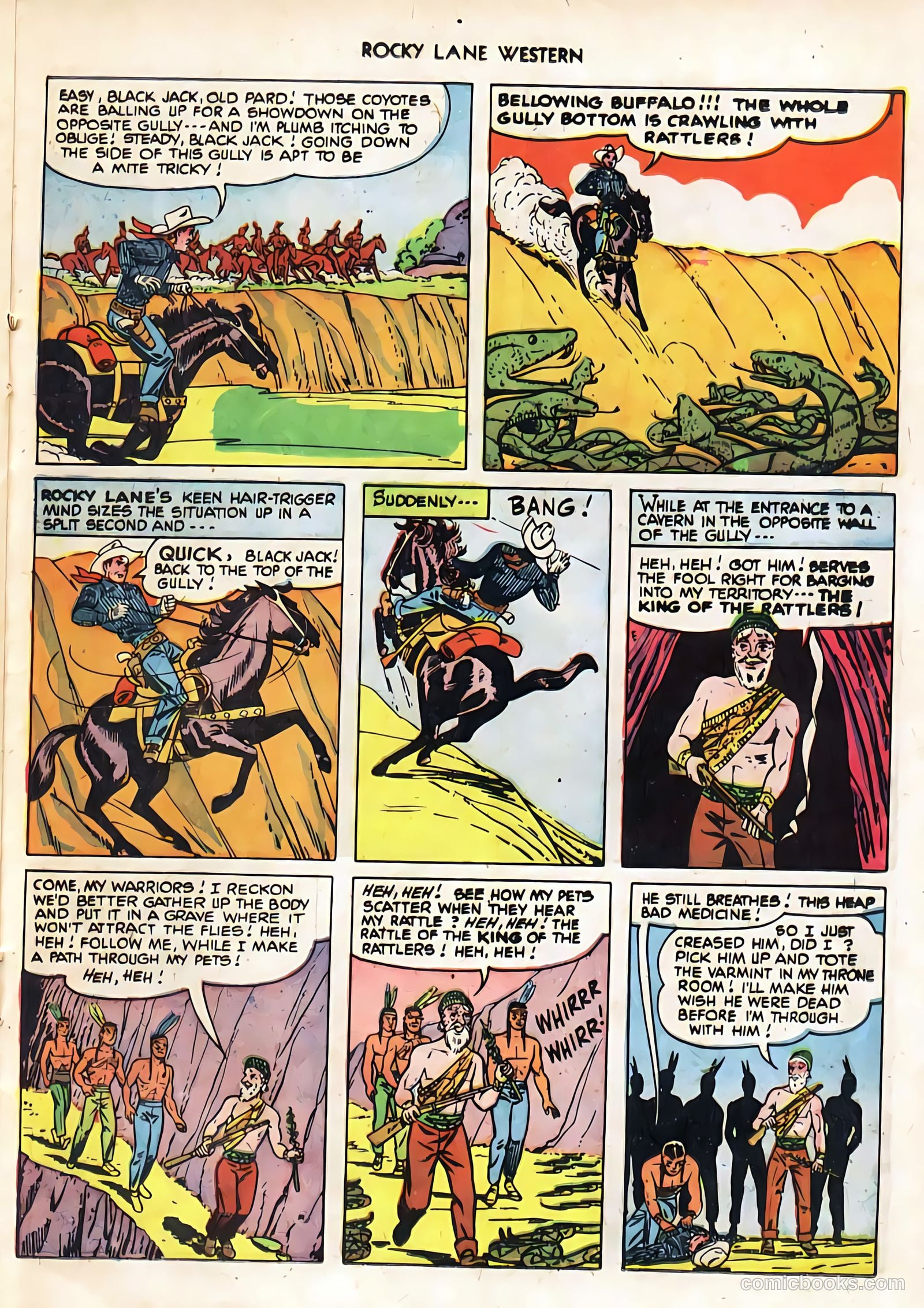 Rocky Lane Western #24 (1951) — page 27 of 48