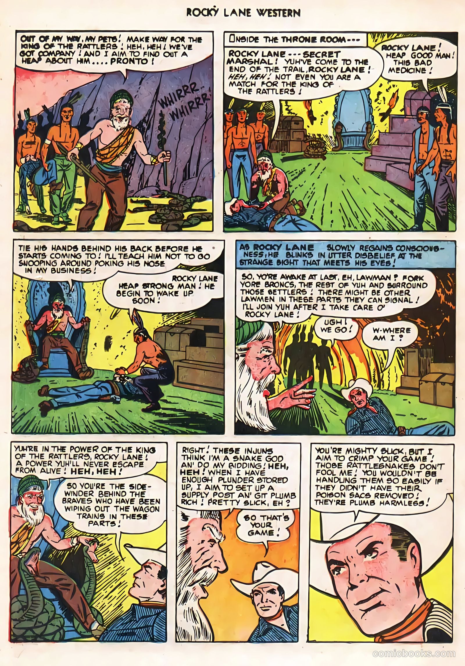 Rocky Lane Western #24 (1951) — page 28 of 48