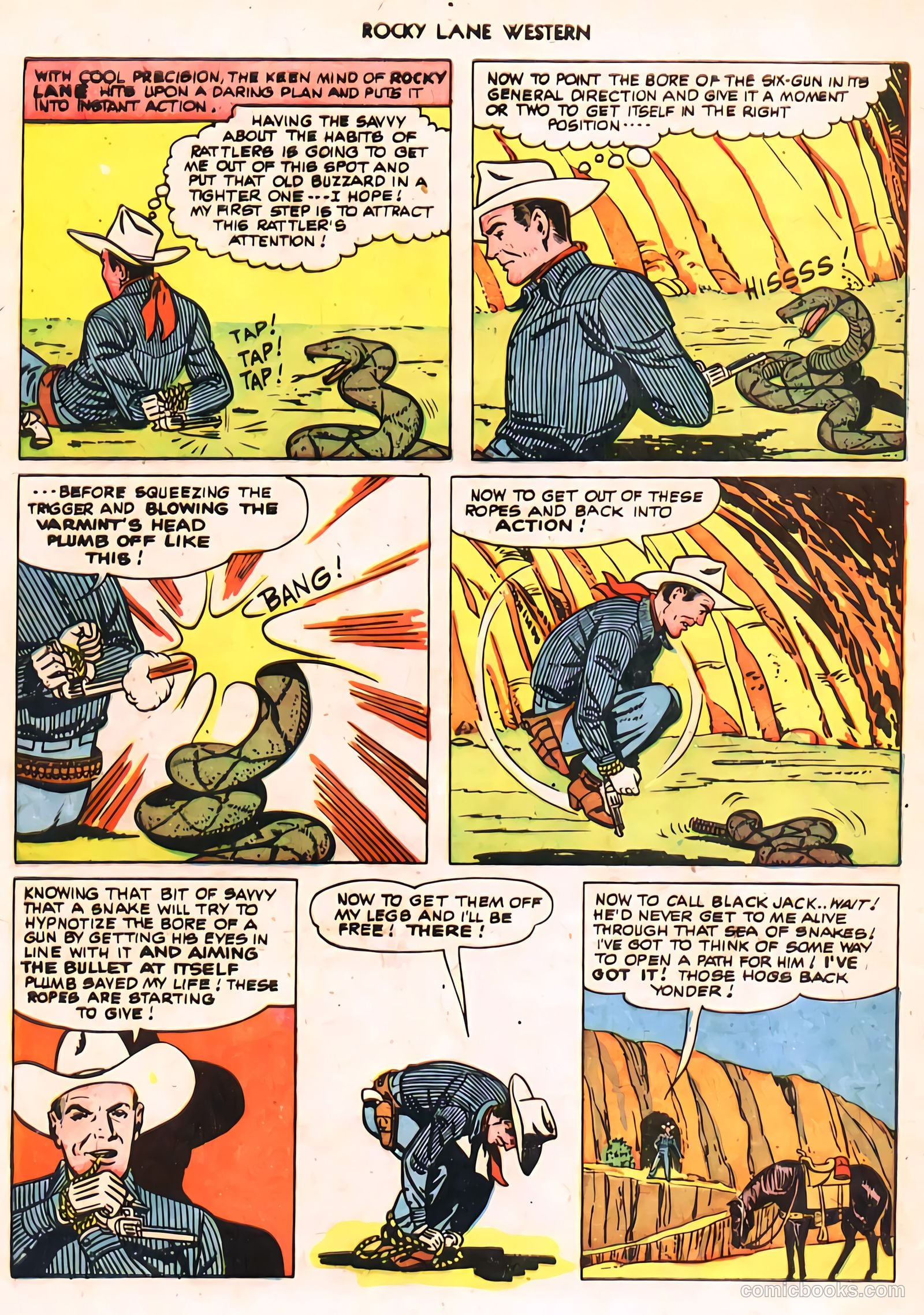 Rocky Lane Western #24 (1951) — page 30 of 48