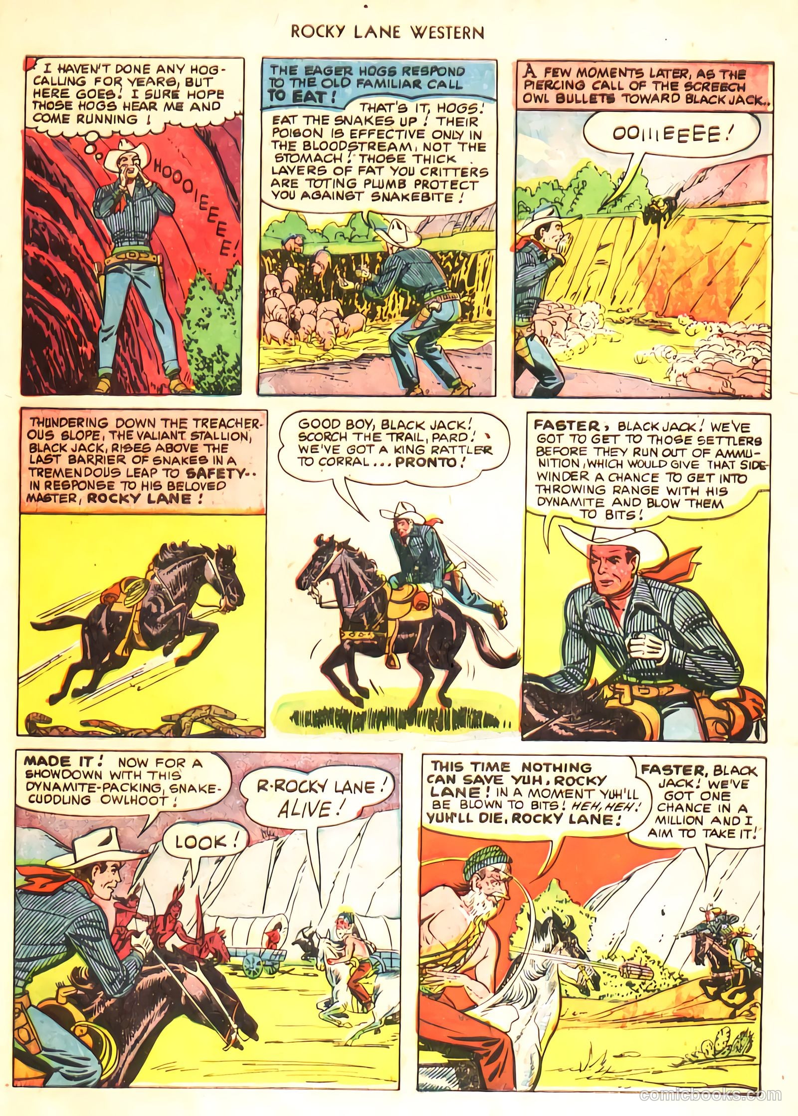 Rocky Lane Western #24 (1951) — page 31 of 48