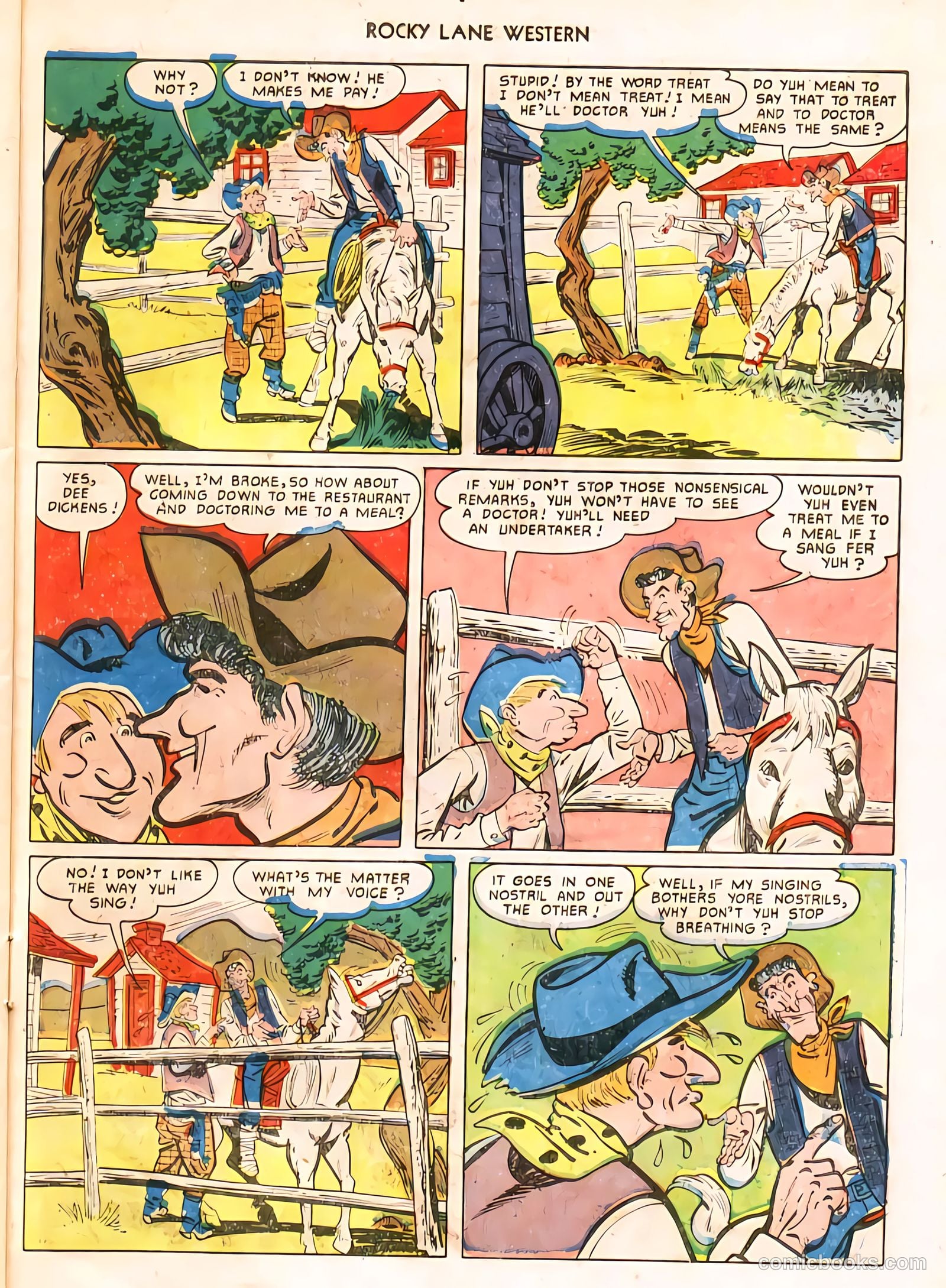 Rocky Lane Western #24 (1951) — page 37 of 48