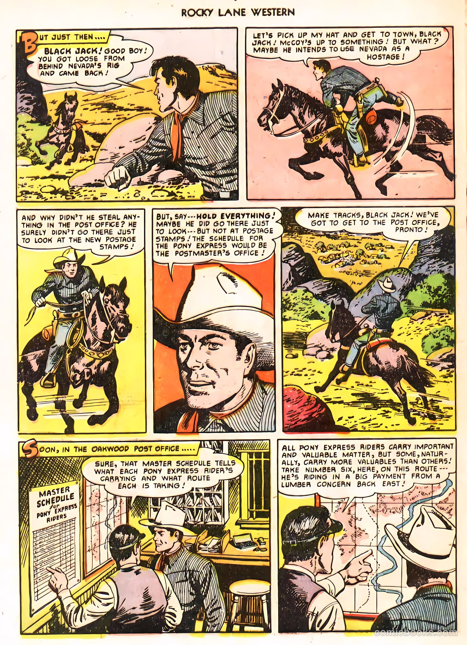 Rocky Lane Western #24 (1951) — page 46 of 48