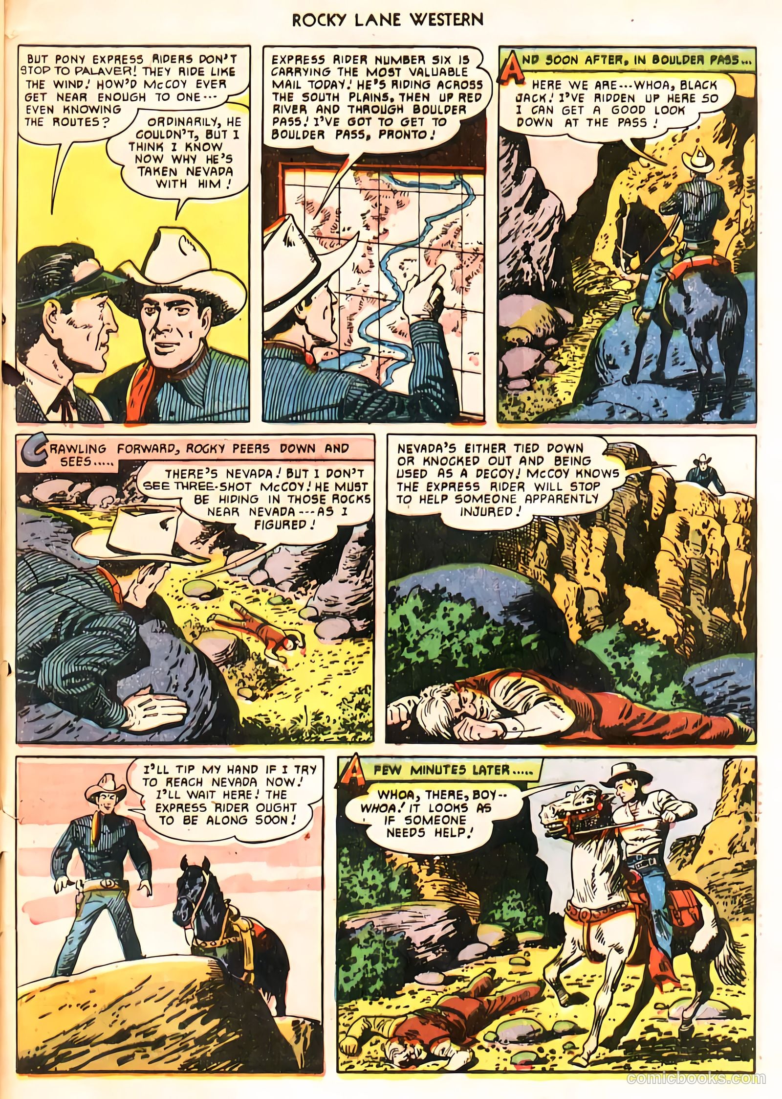 Rocky Lane Western #24 (1951) — page 47 of 48