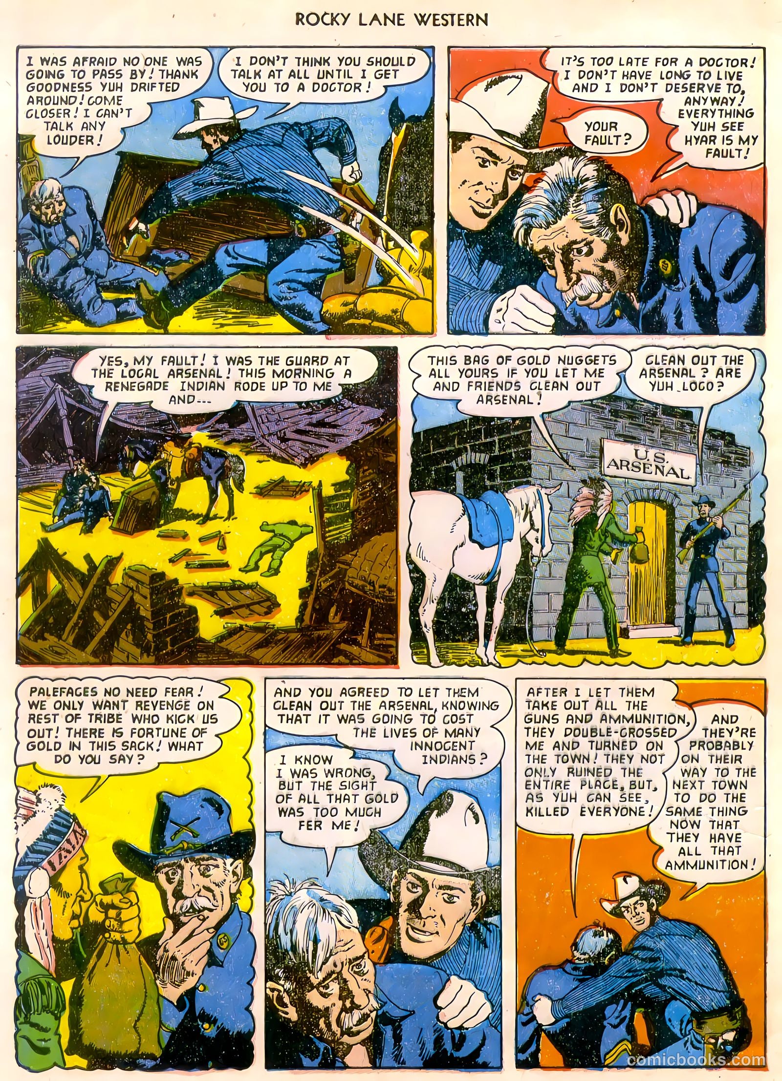 Rocky Lane Western #47 (1953) — page 3