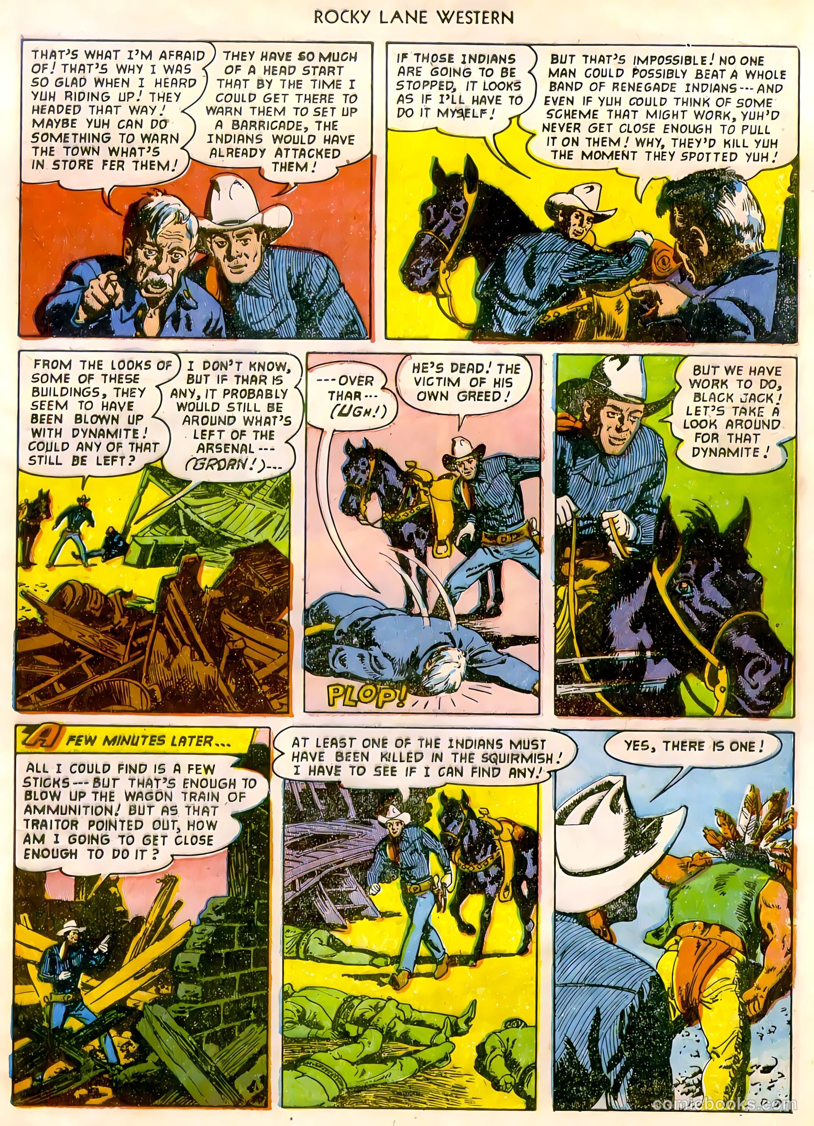 Rocky Lane Western #47 (1953) — page 4