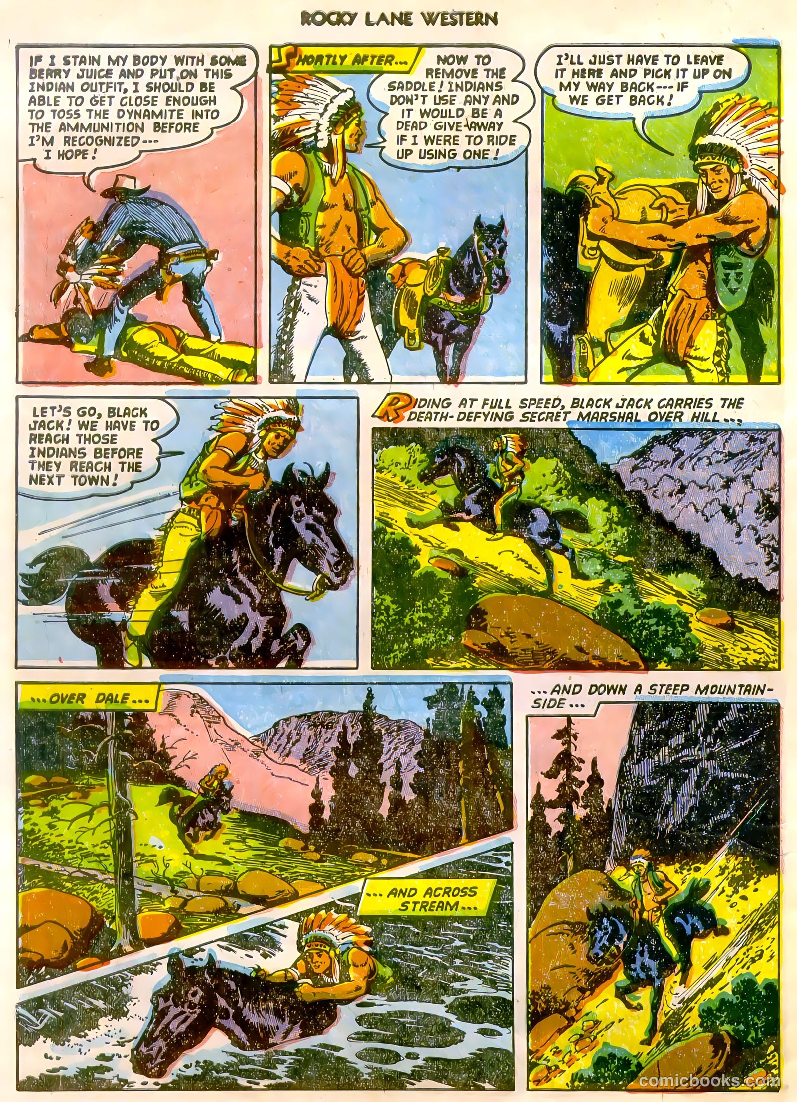 Rocky Lane Western #47 (1953) — page 5