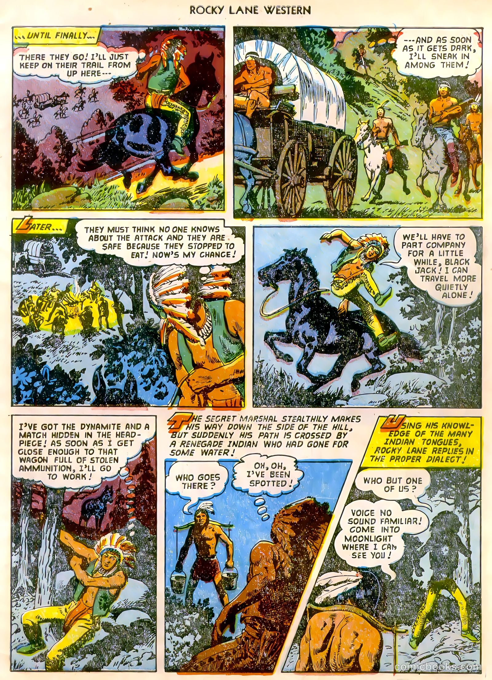 Rocky Lane Western #47 (1953) — page 6