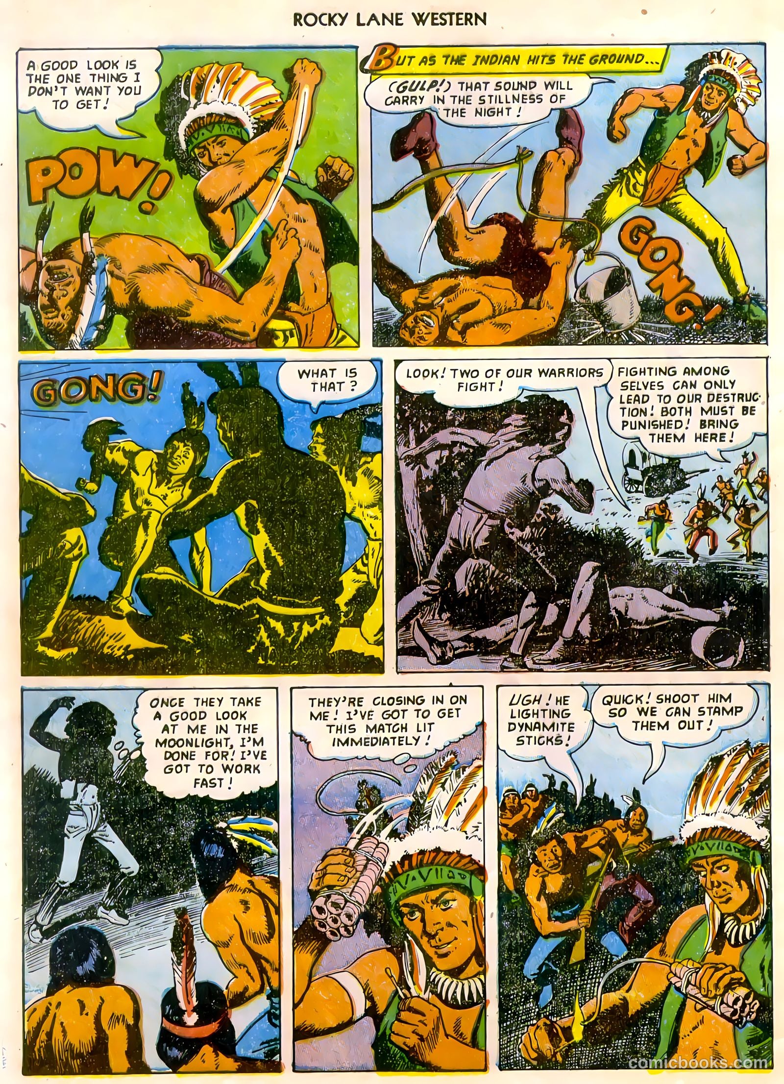 Rocky Lane Western #47 (1953) — page 7