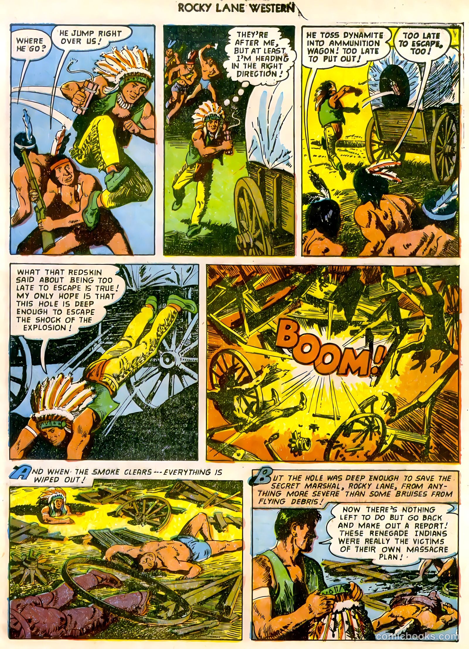 Rocky Lane Western #47 (1953) — page 8