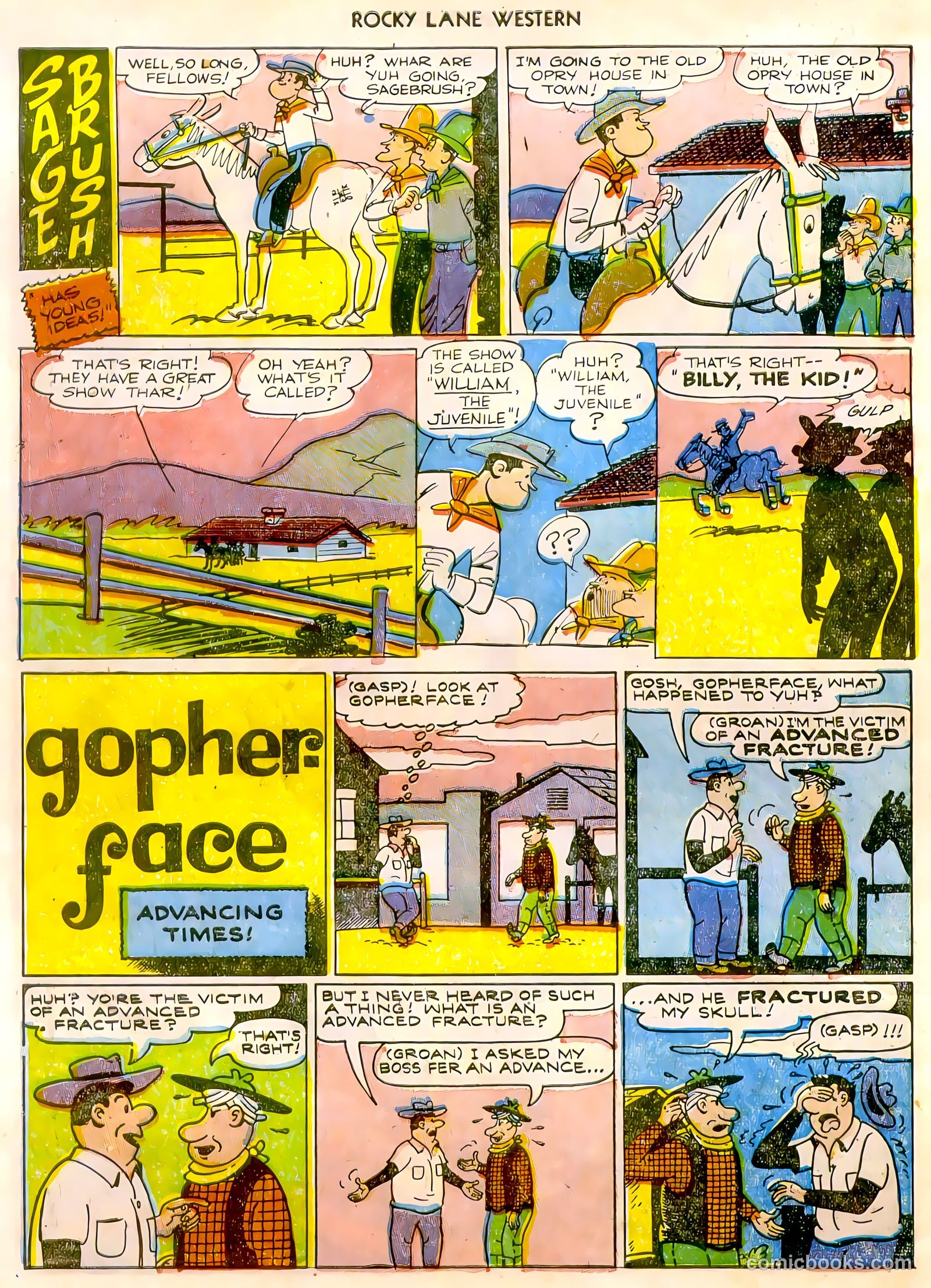 Rocky Lane Western #47 (1953) — page 9
