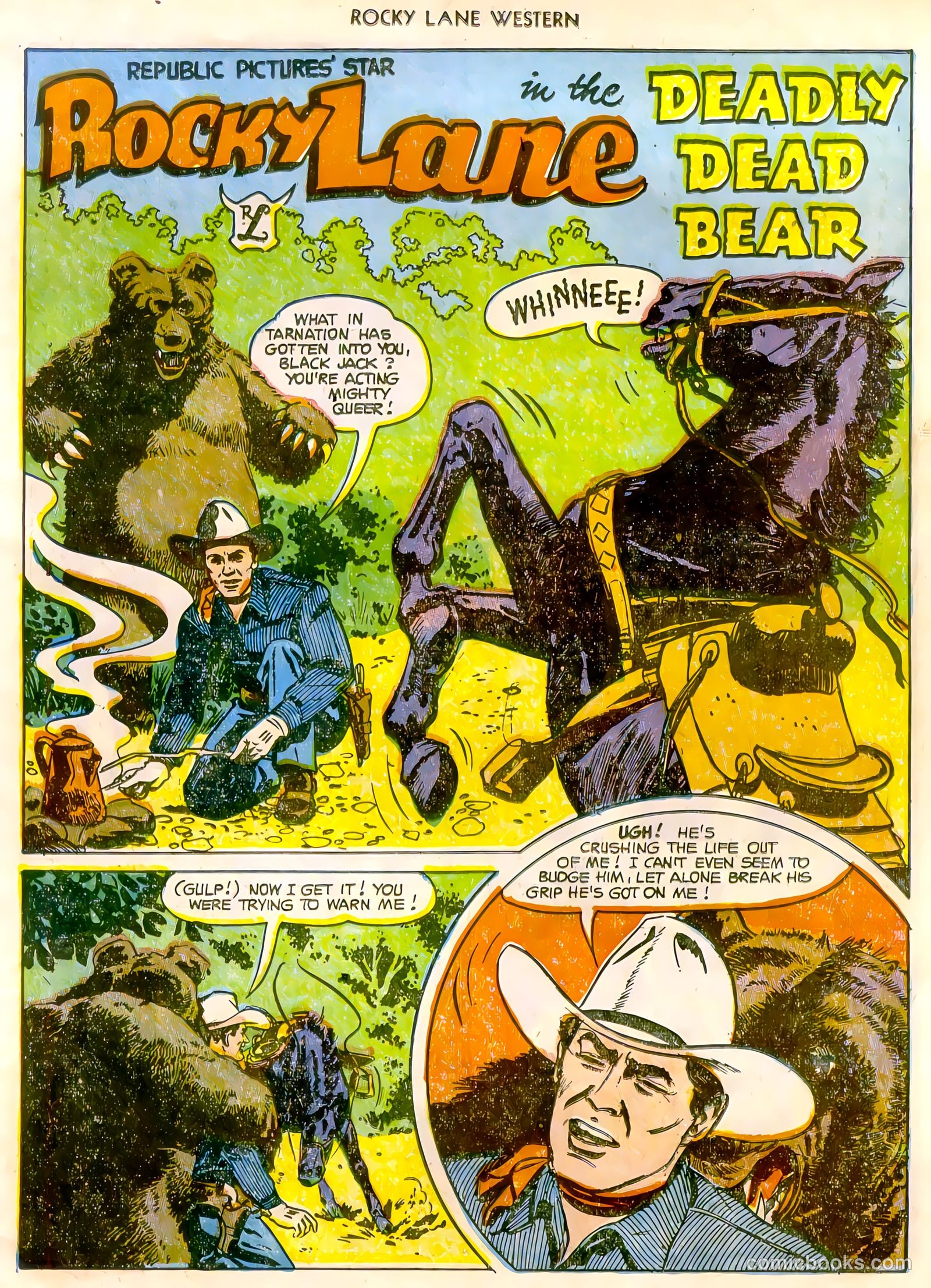 Rocky Lane Western #47 (1953) — page 10