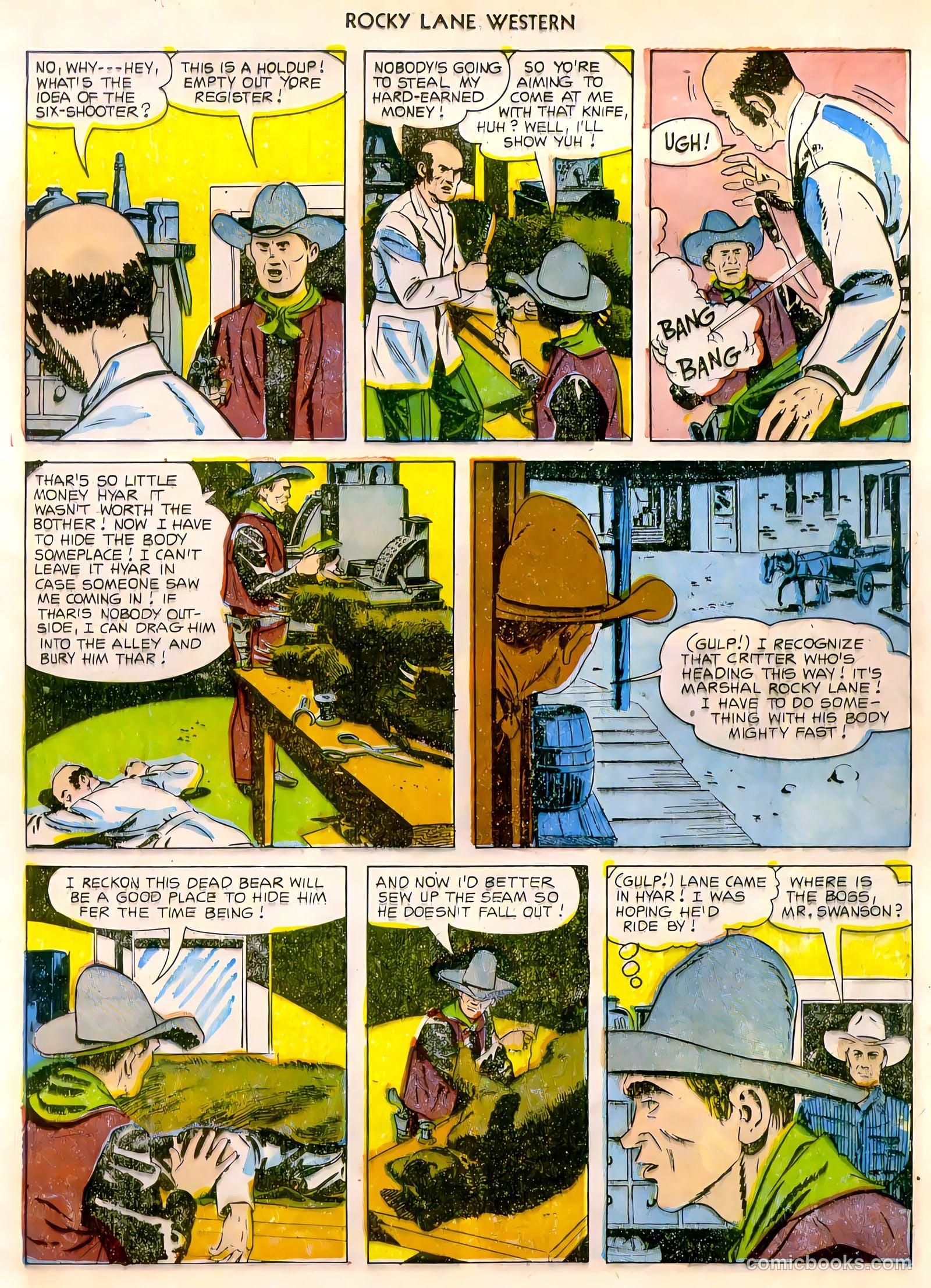 Rocky Lane Western #47 (1953) — page 12