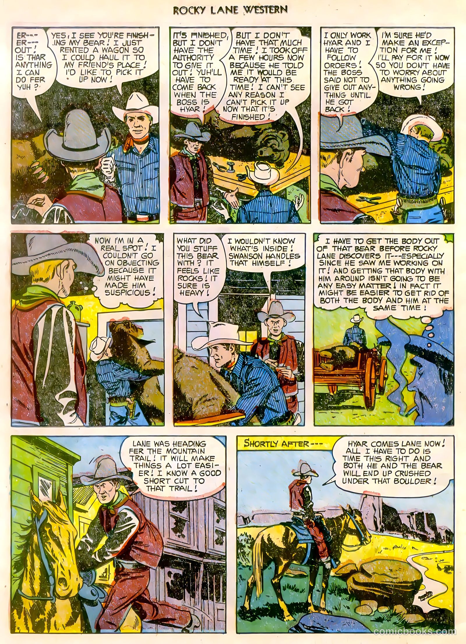 Rocky Lane Western #47 (1953) — page 13