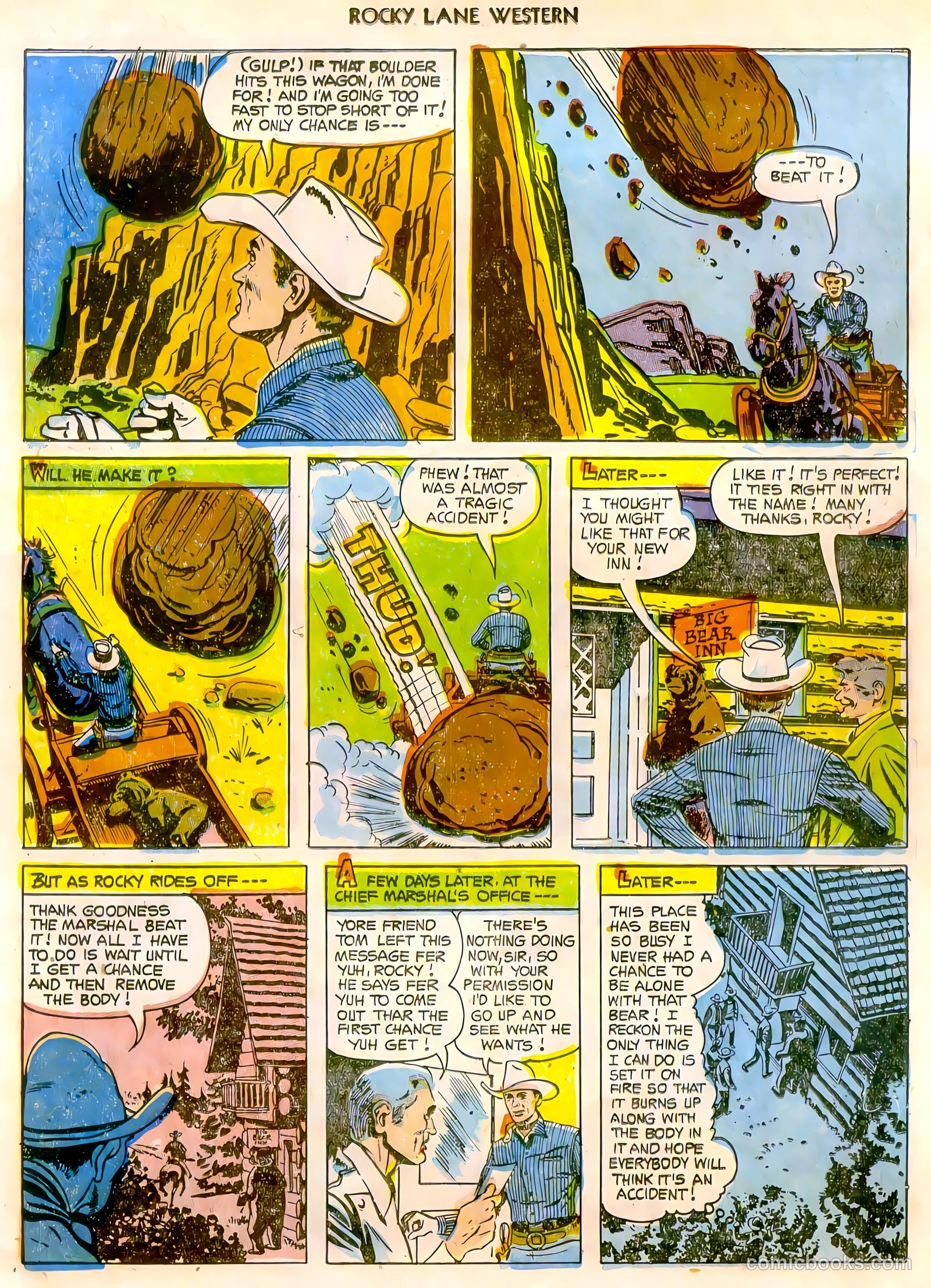 Rocky Lane Western #47 (1953) — page 14