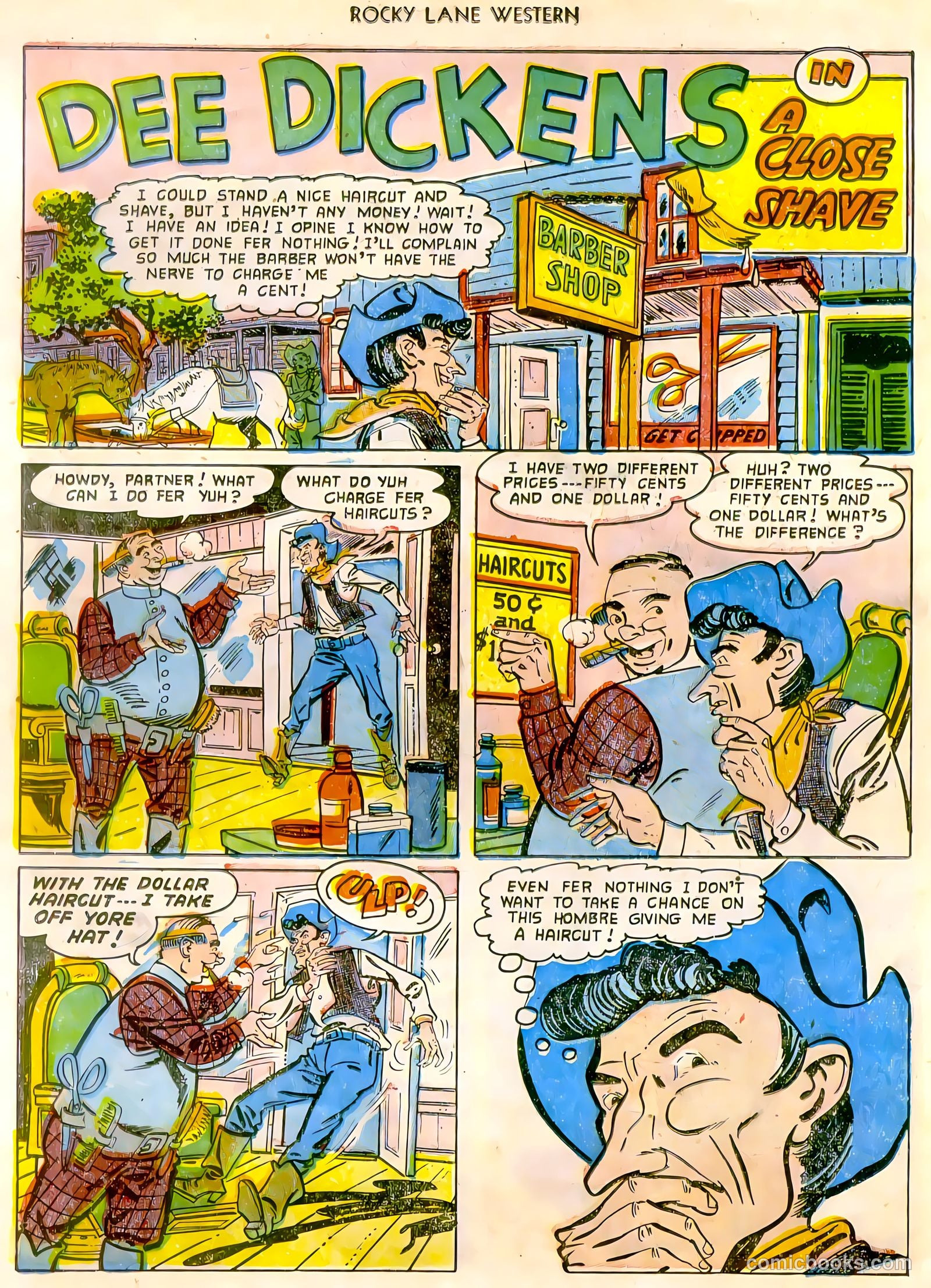 Rocky Lane Western #47 (1953) — page 17