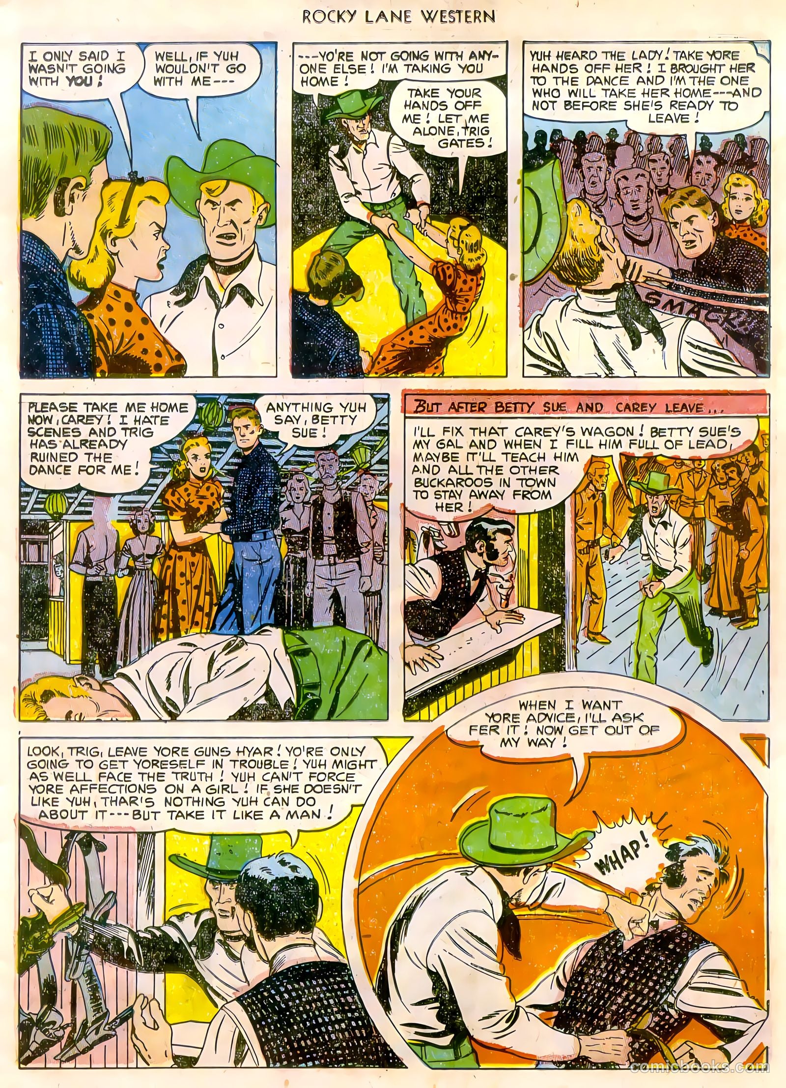Rocky Lane Western #47 (1953) — page 22