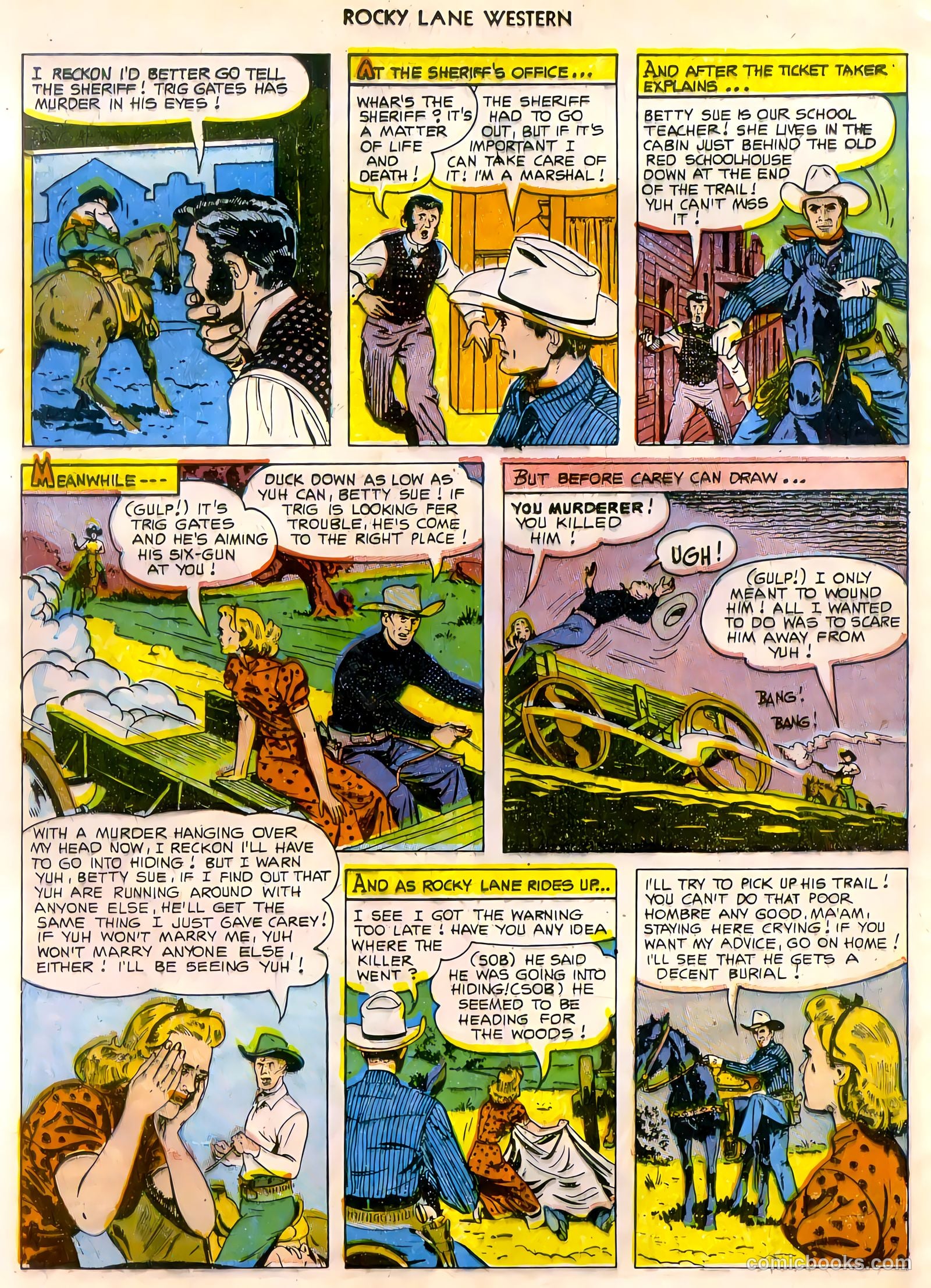 Rocky Lane Western #47 (1953) — page 23