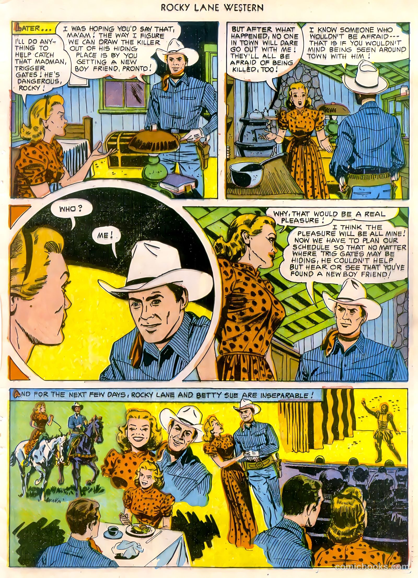 Rocky Lane Western #47 (1953) — page 24