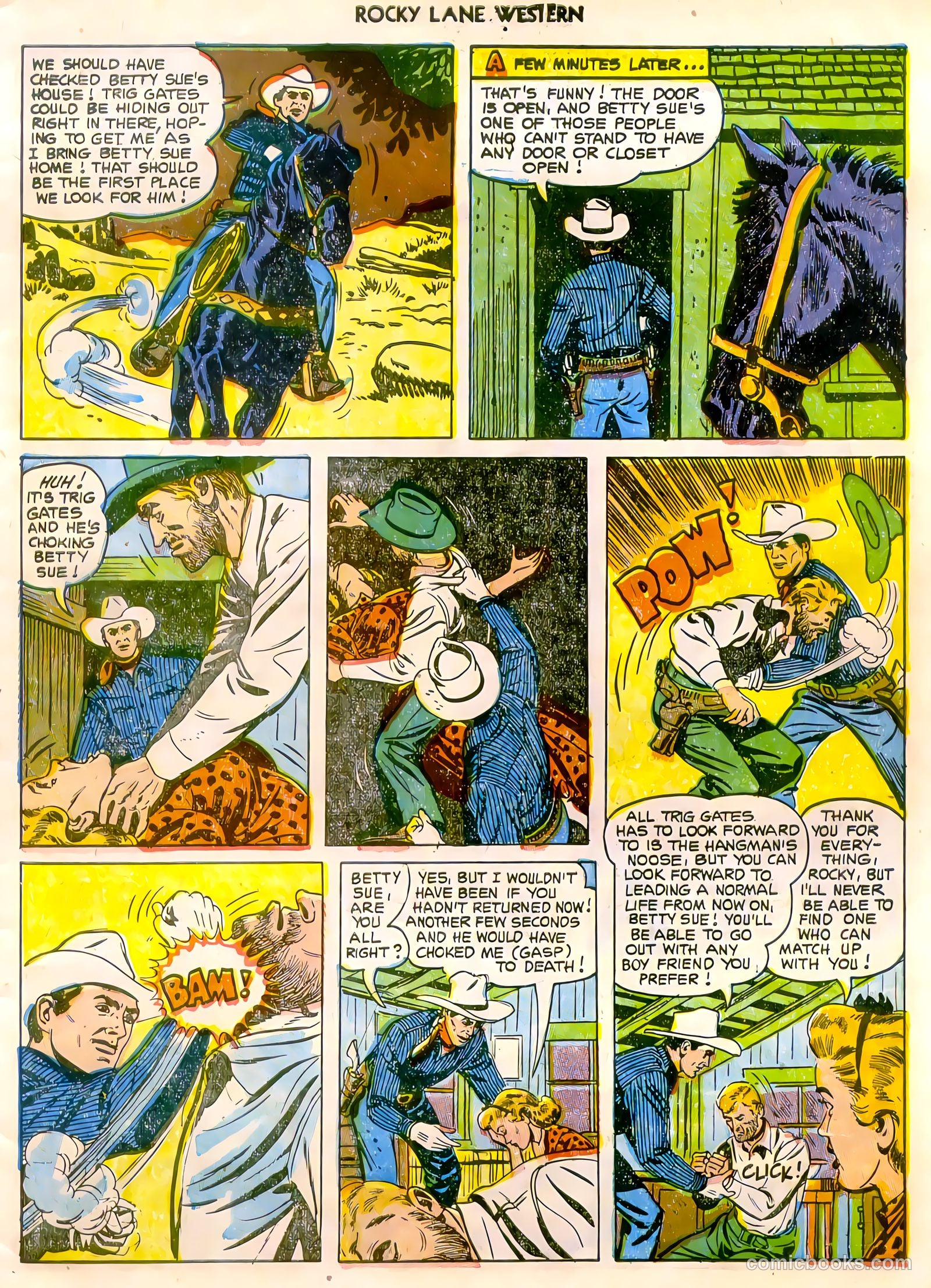 Rocky Lane Western #47 (1953) — page 26