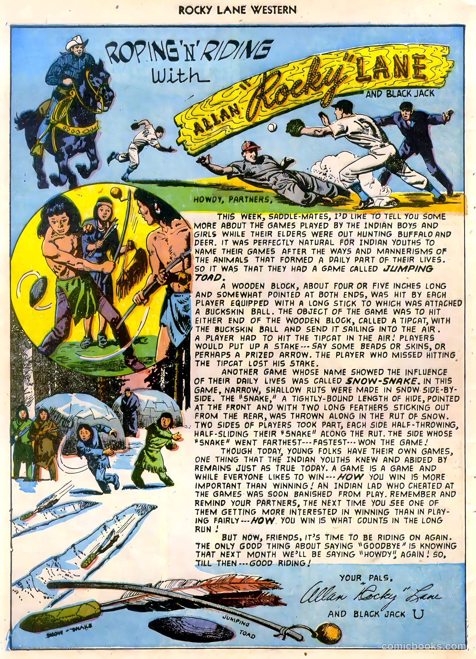 Rocky Lane Western #47 (1953) — page 27