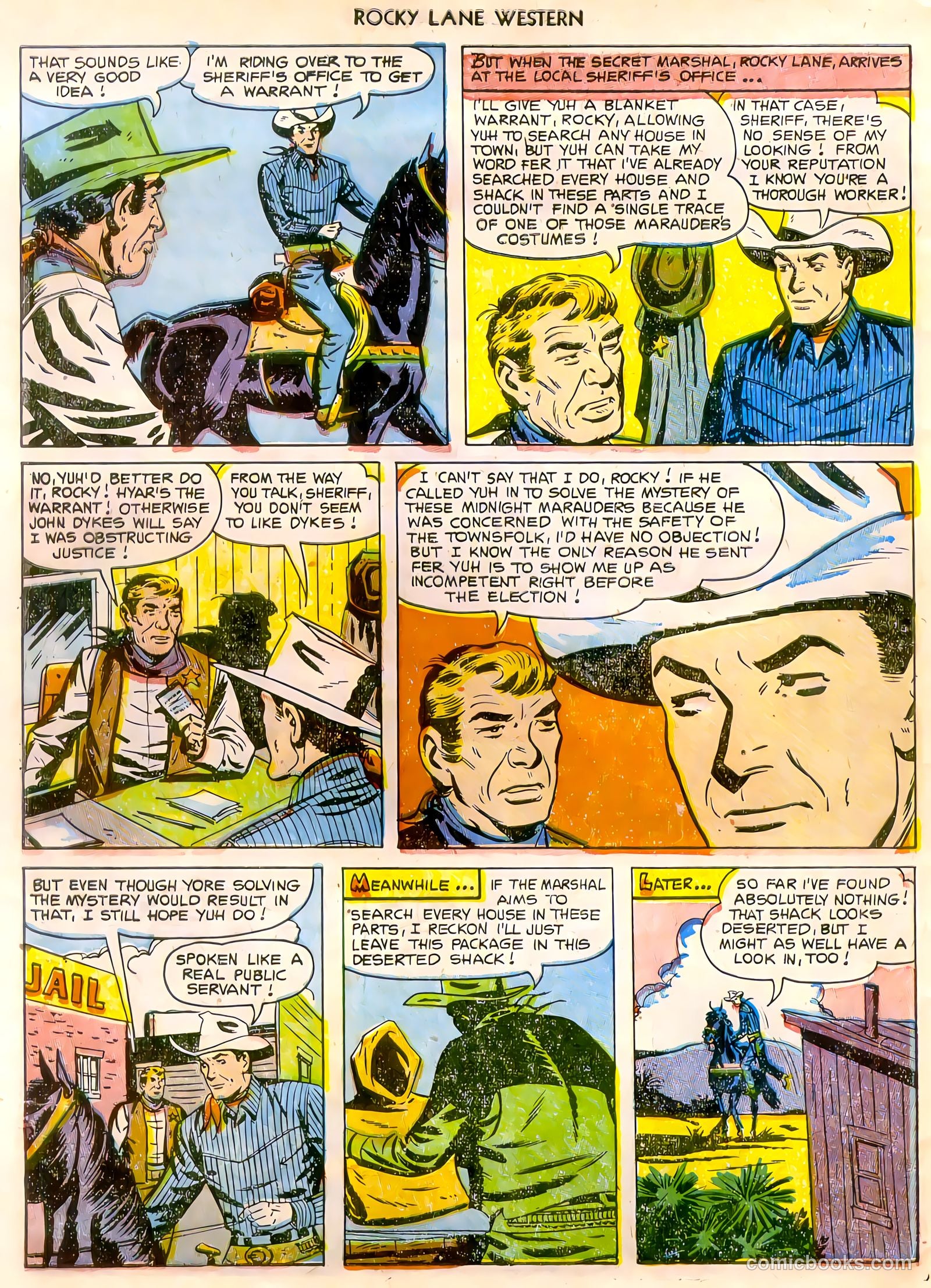 Rocky Lane Western #47 (1953) — page 29