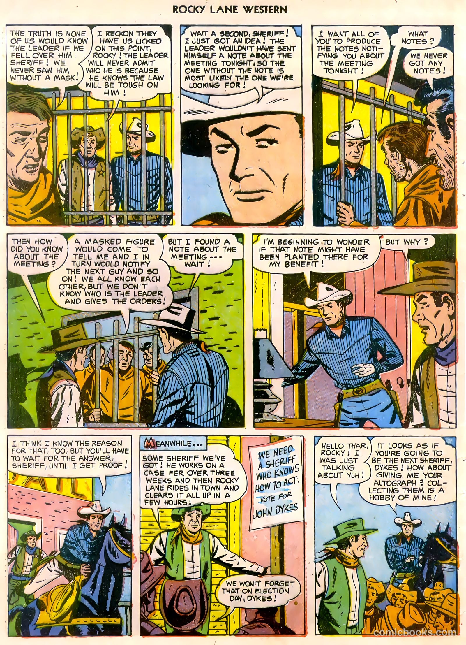 Rocky Lane Western #47 (1953) — page 31