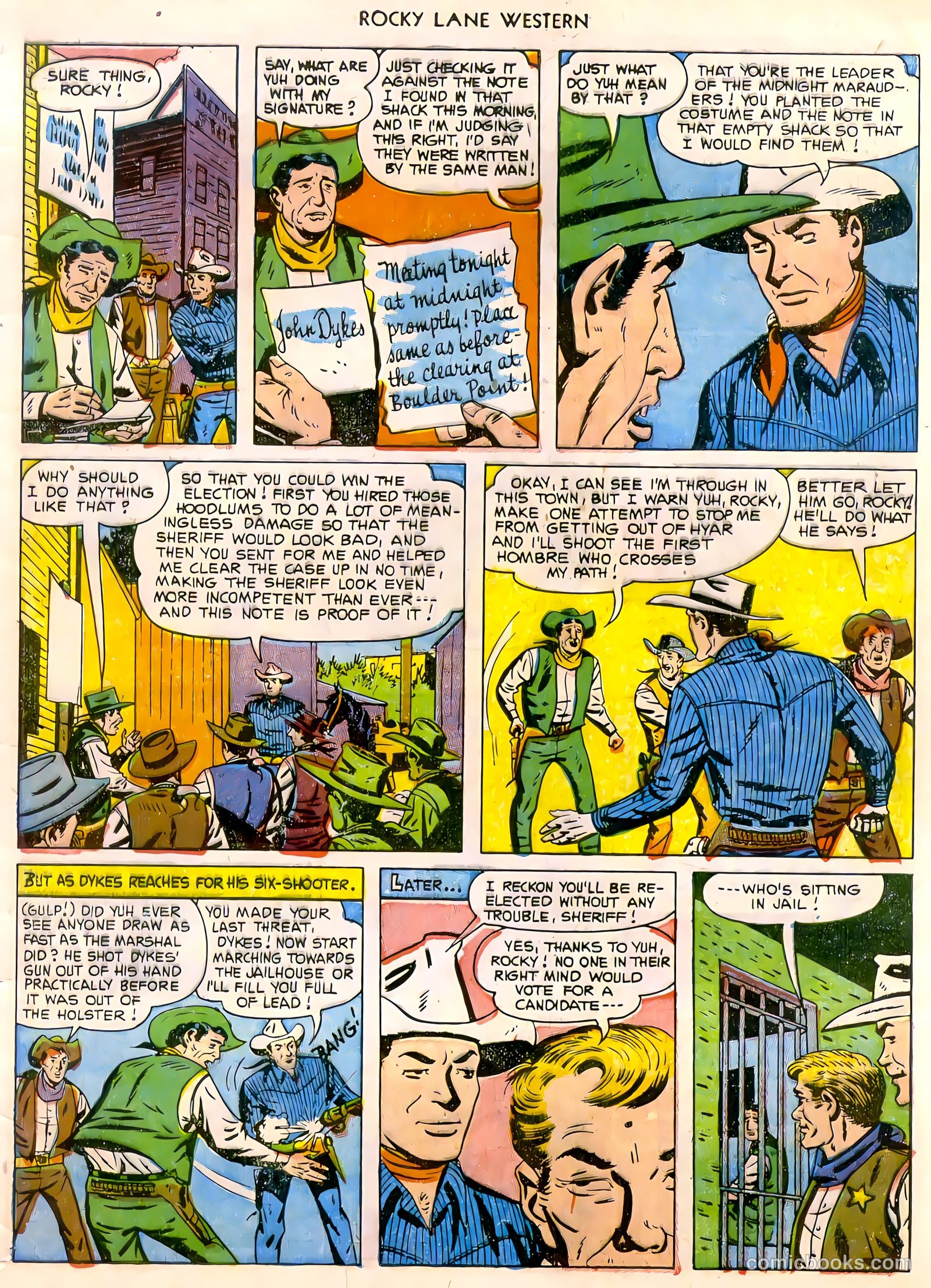 Rocky Lane Western #47 (1953) — page 32