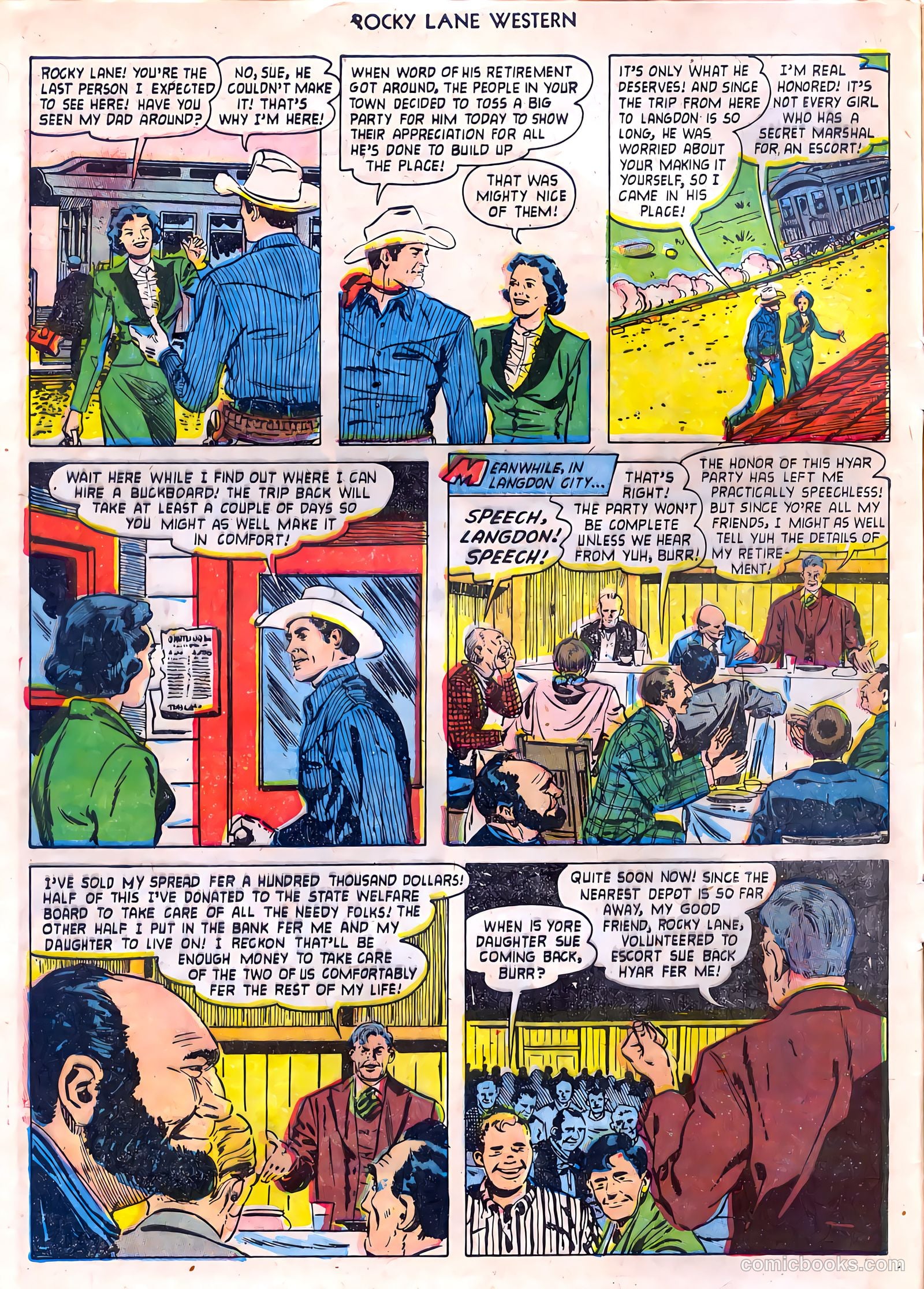Rocky Lane Western #55 (1954) — page 4