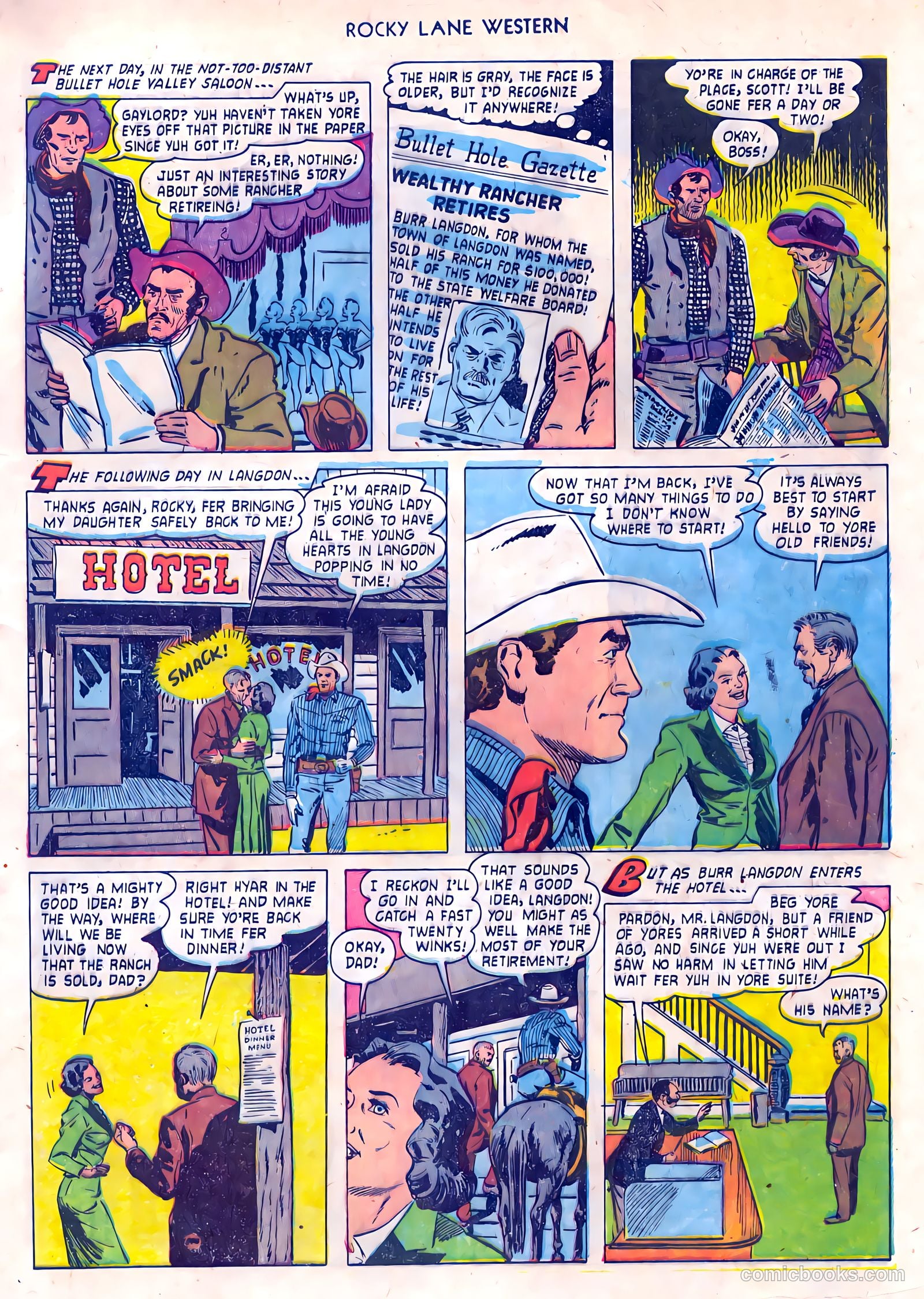 Rocky Lane Western #55 (1954) — page 5