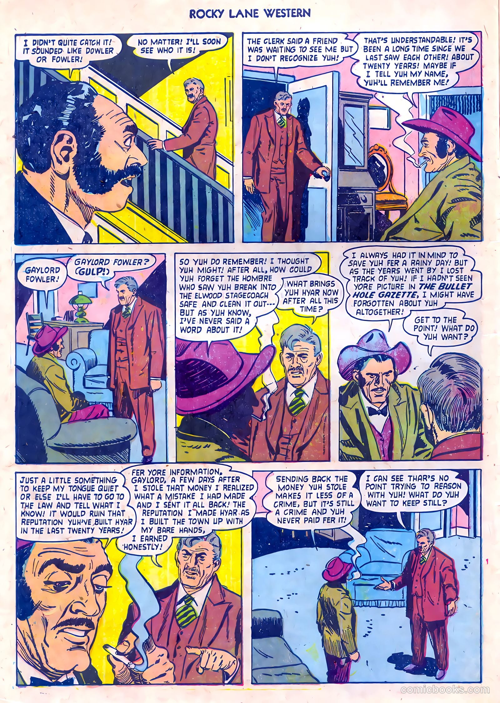 Rocky Lane Western #55 (1954) — page 6