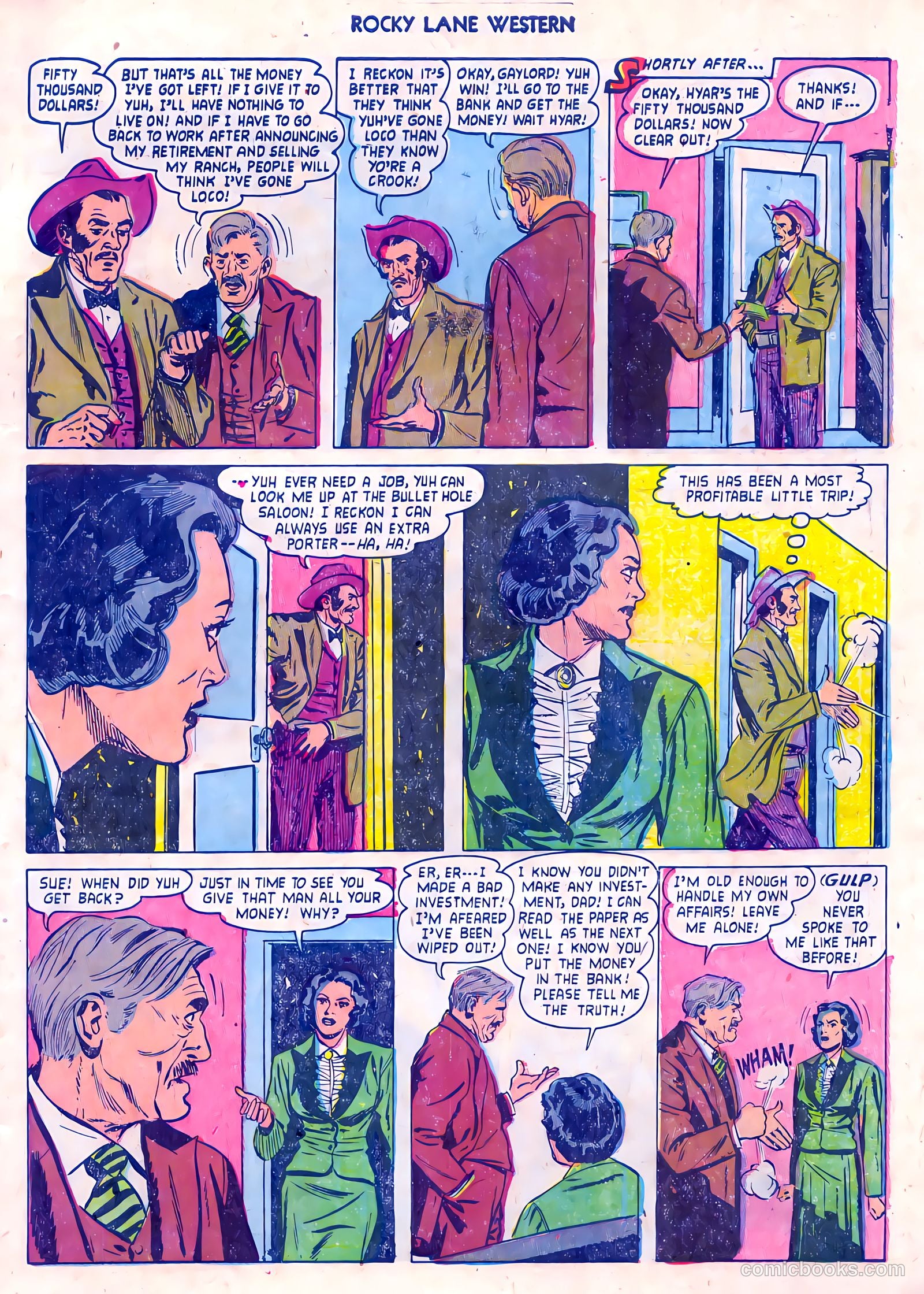 Rocky Lane Western #55 (1954) — page 7