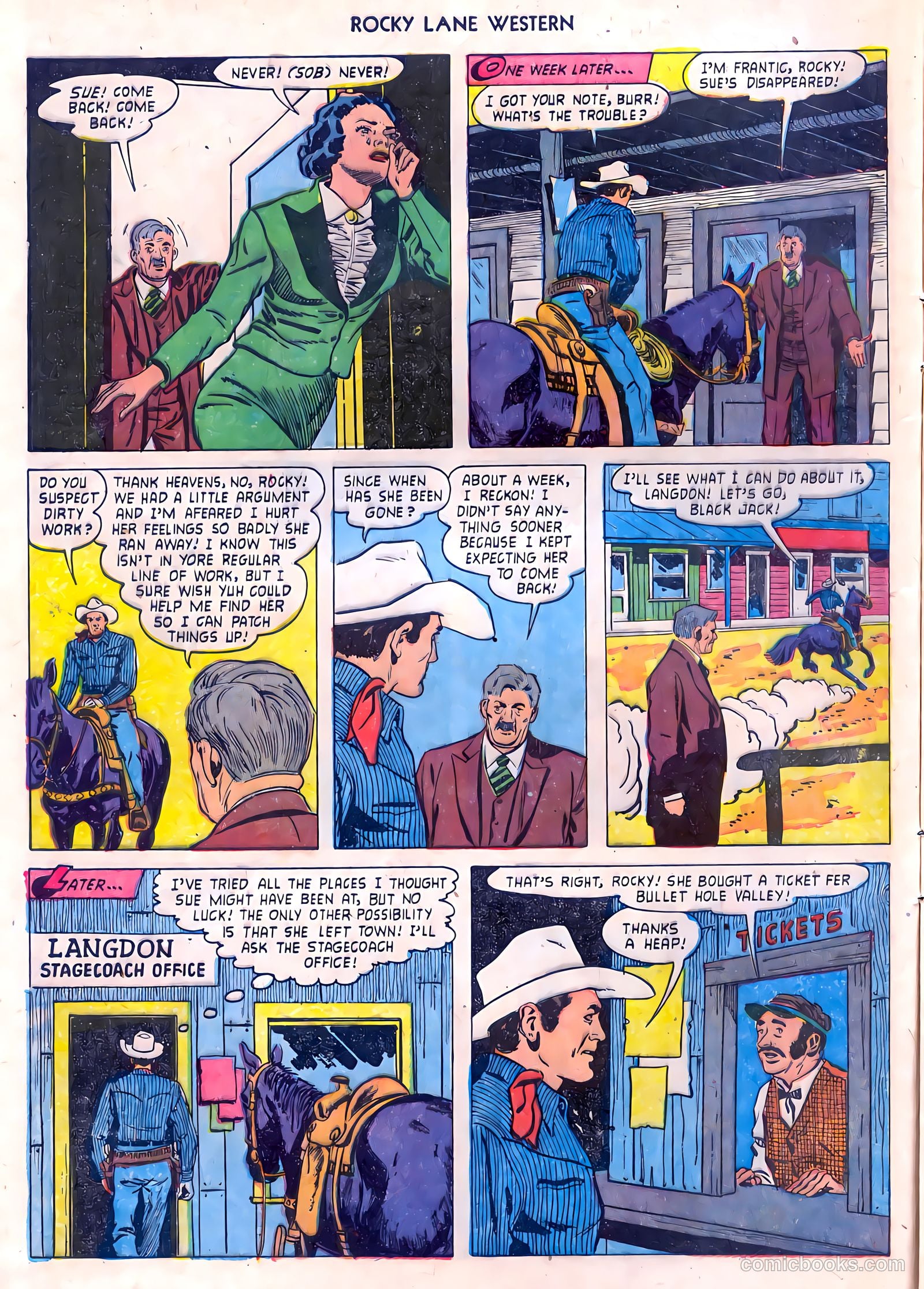 Rocky Lane Western #55 (1954) — page 8