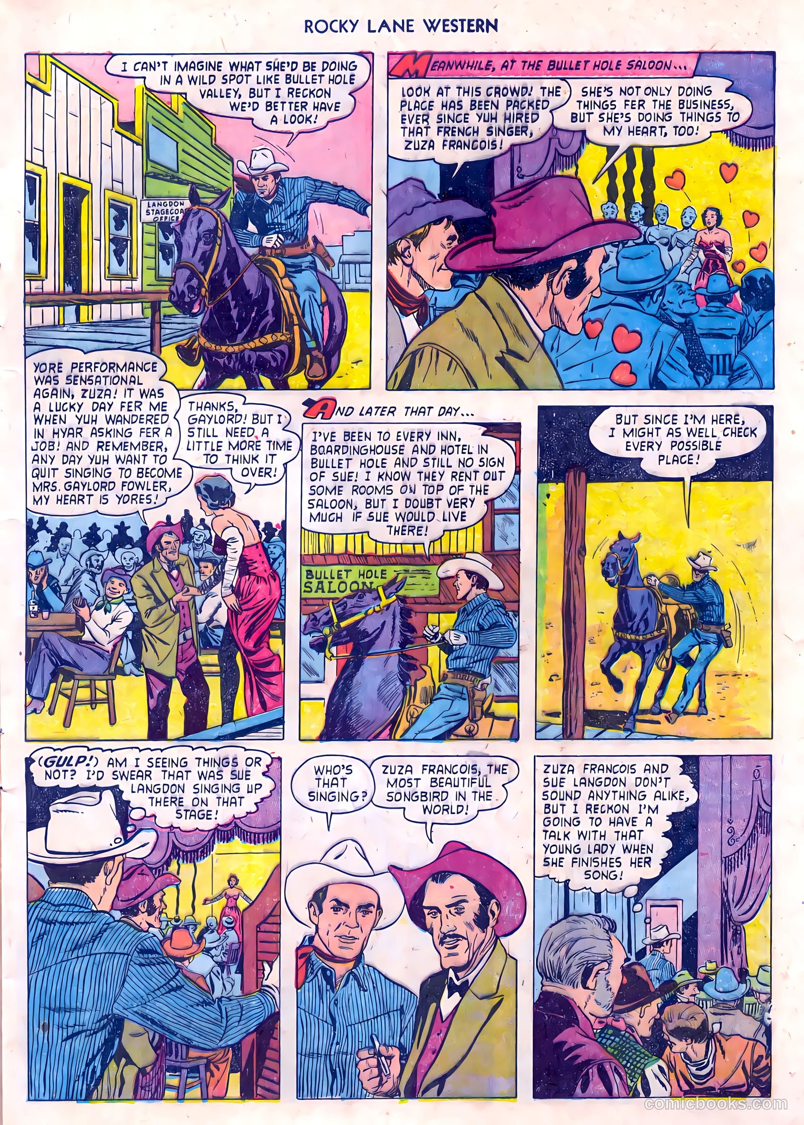 Rocky Lane Western #55 (1954) — page 9