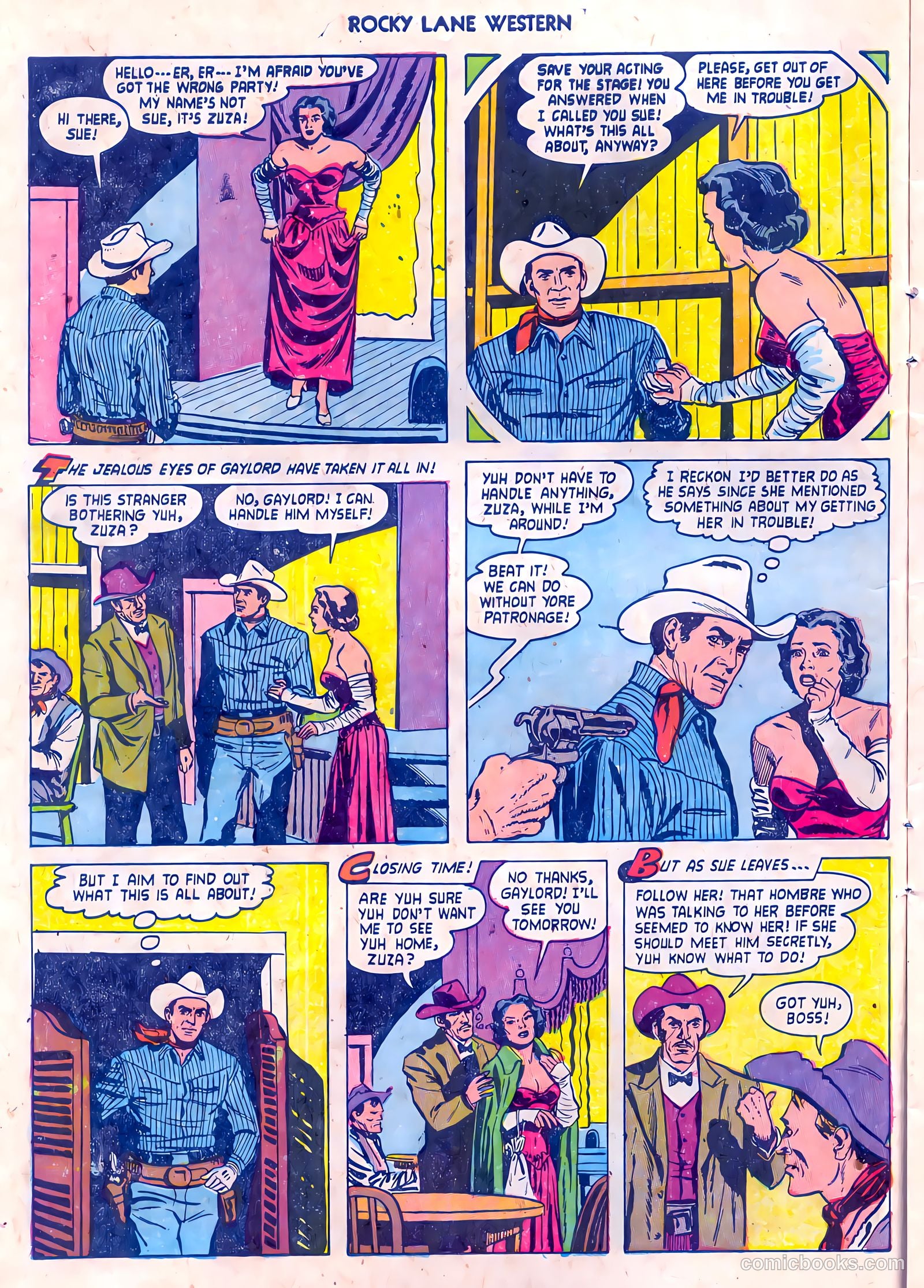 Rocky Lane Western #55 (1954) — page 10