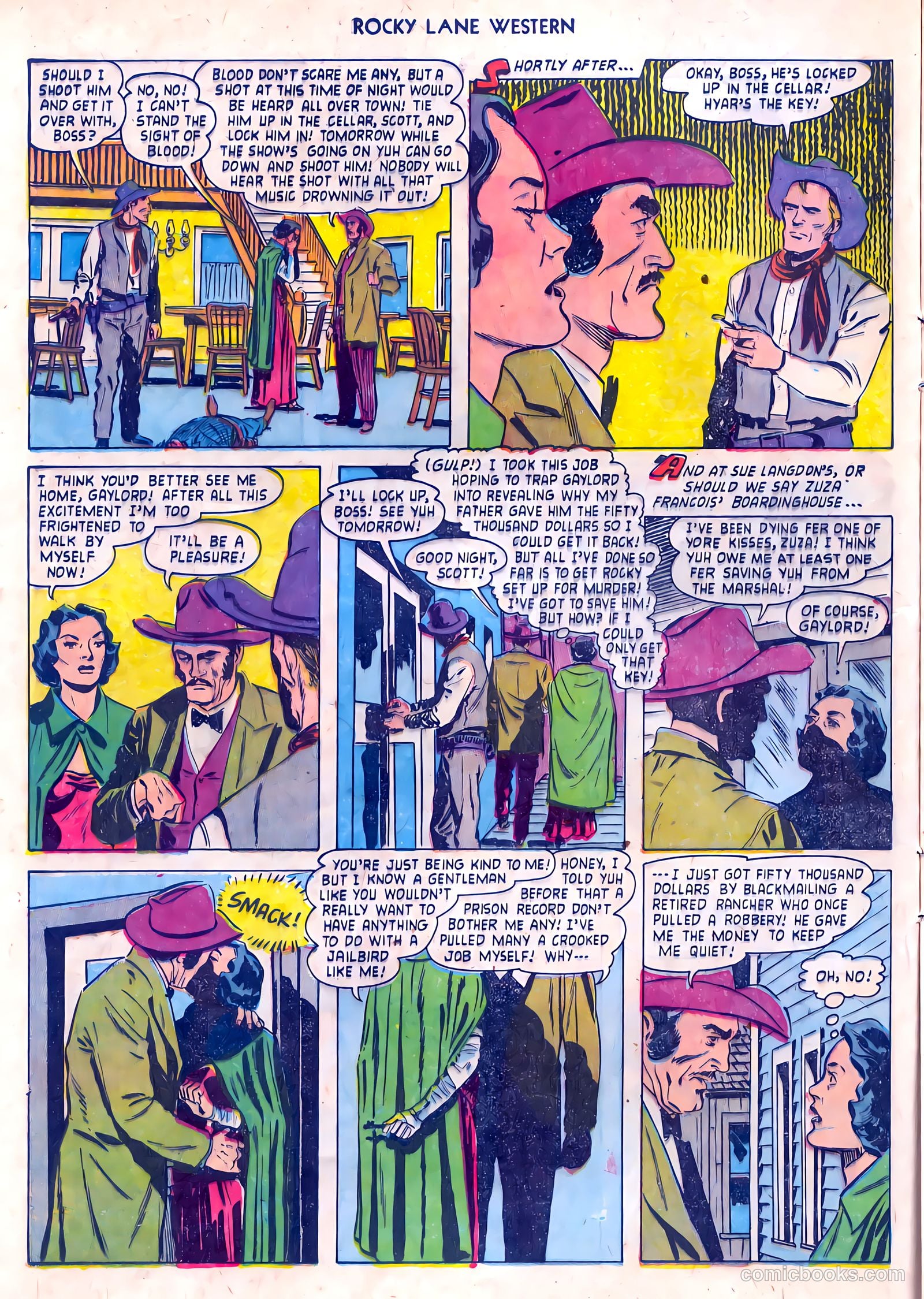Rocky Lane Western #55 (1954) — page 12