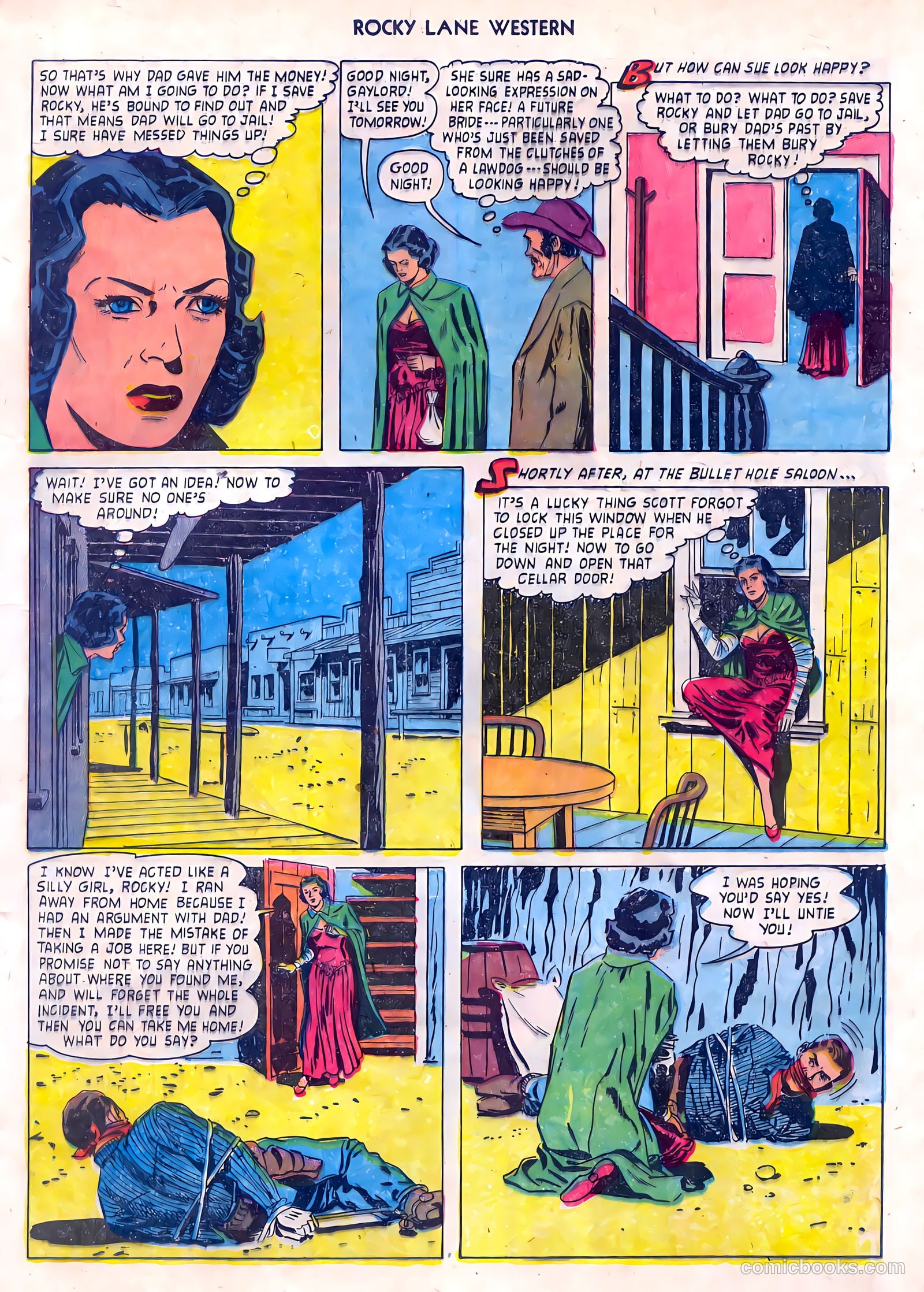 Rocky Lane Western #55 (1954) — page 13