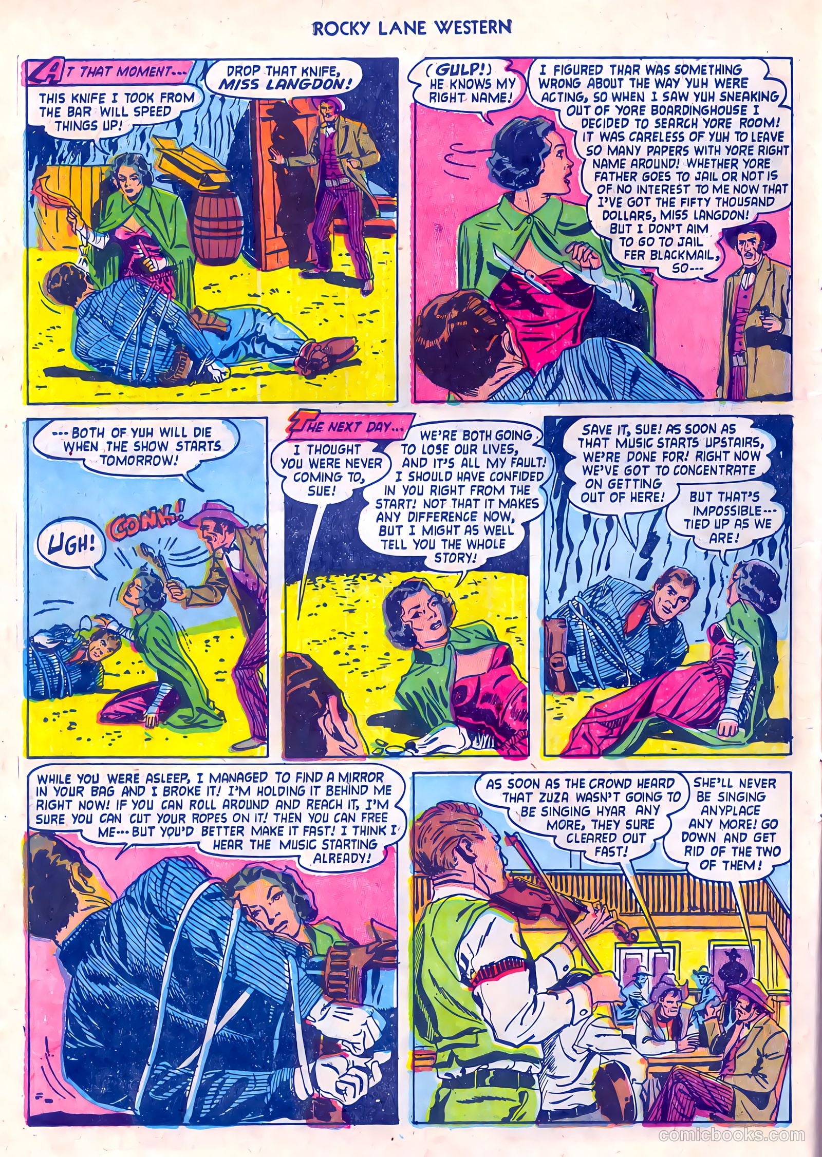 Rocky Lane Western #55 (1954) — page 14