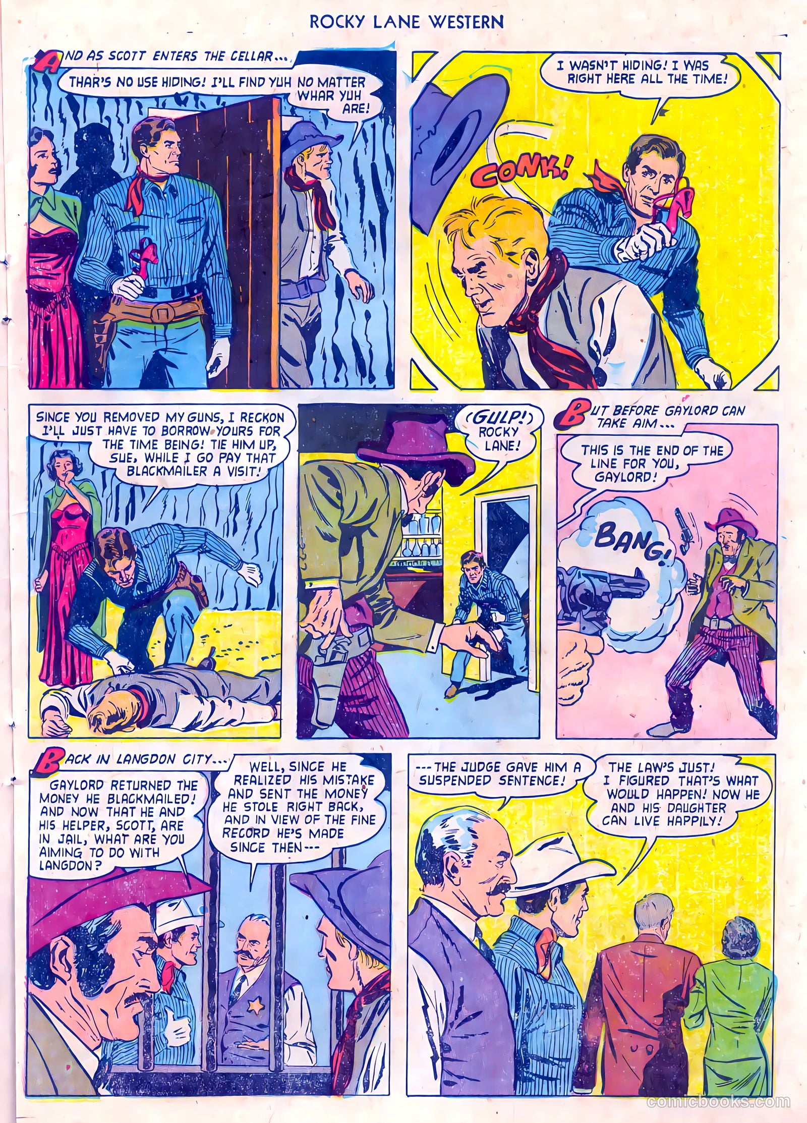 Rocky Lane Western #55 (1954) — page 15