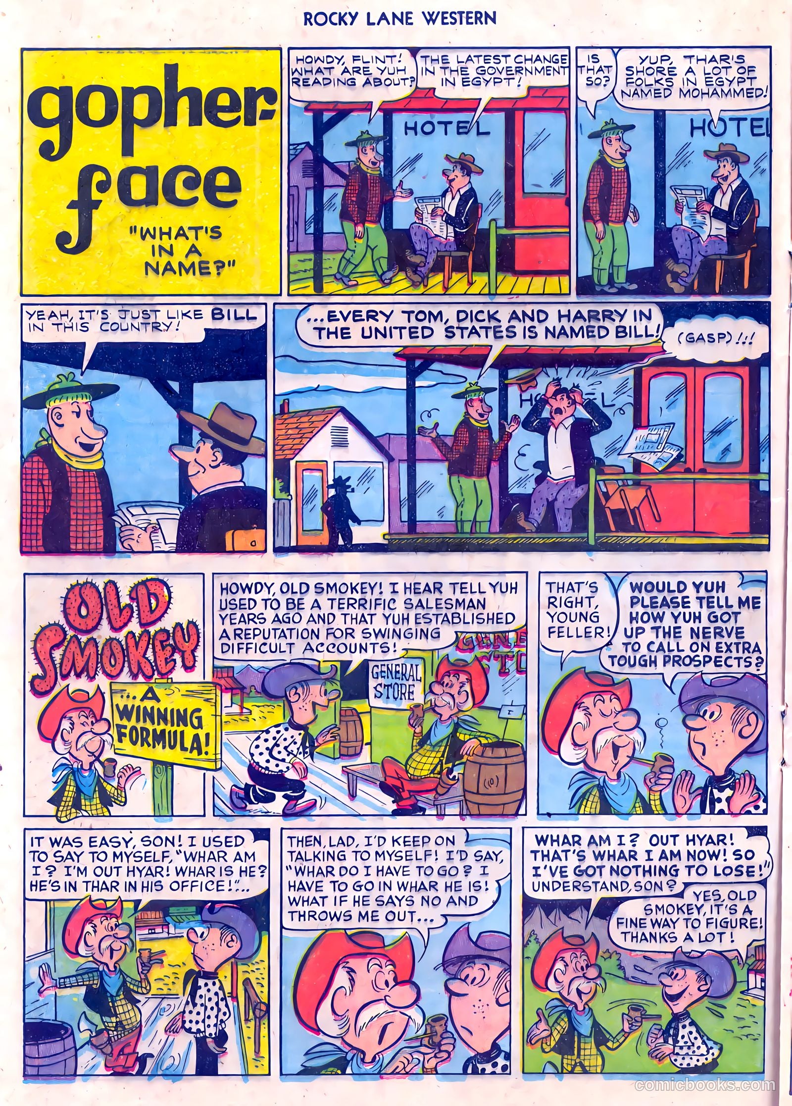 Rocky Lane Western #55 (1954) — page 16