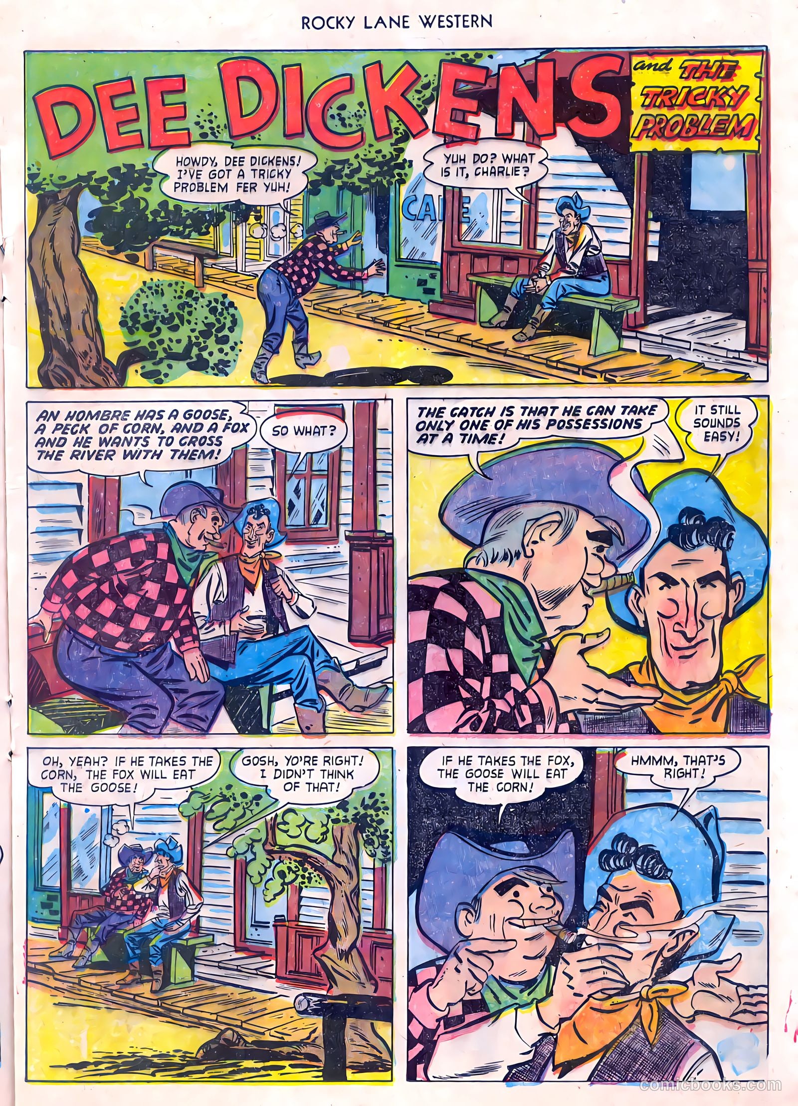 Rocky Lane Western #55 (1954) — page 17