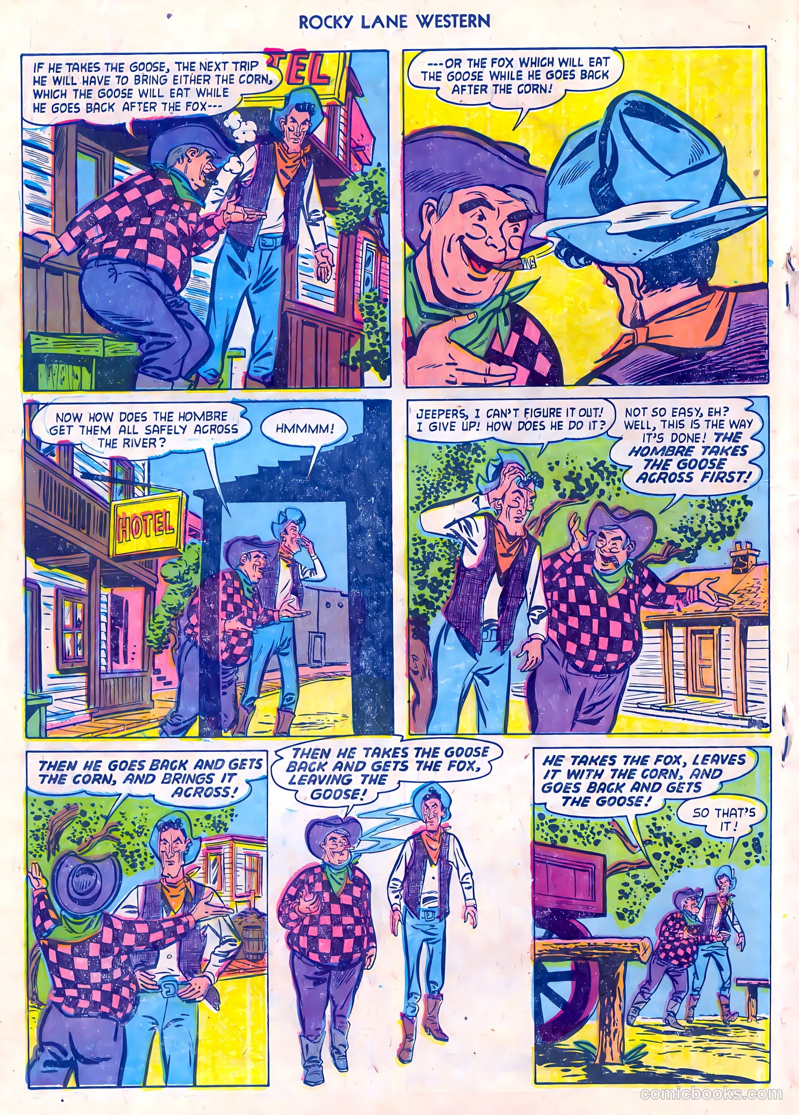 Rocky Lane Western #55 (1954) — page 18