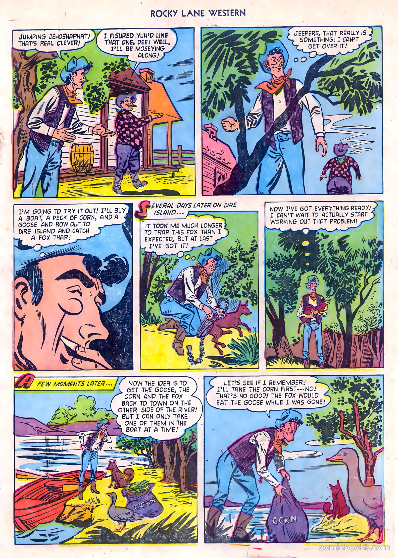 Rocky Lane Western #55 (1954) — page 19