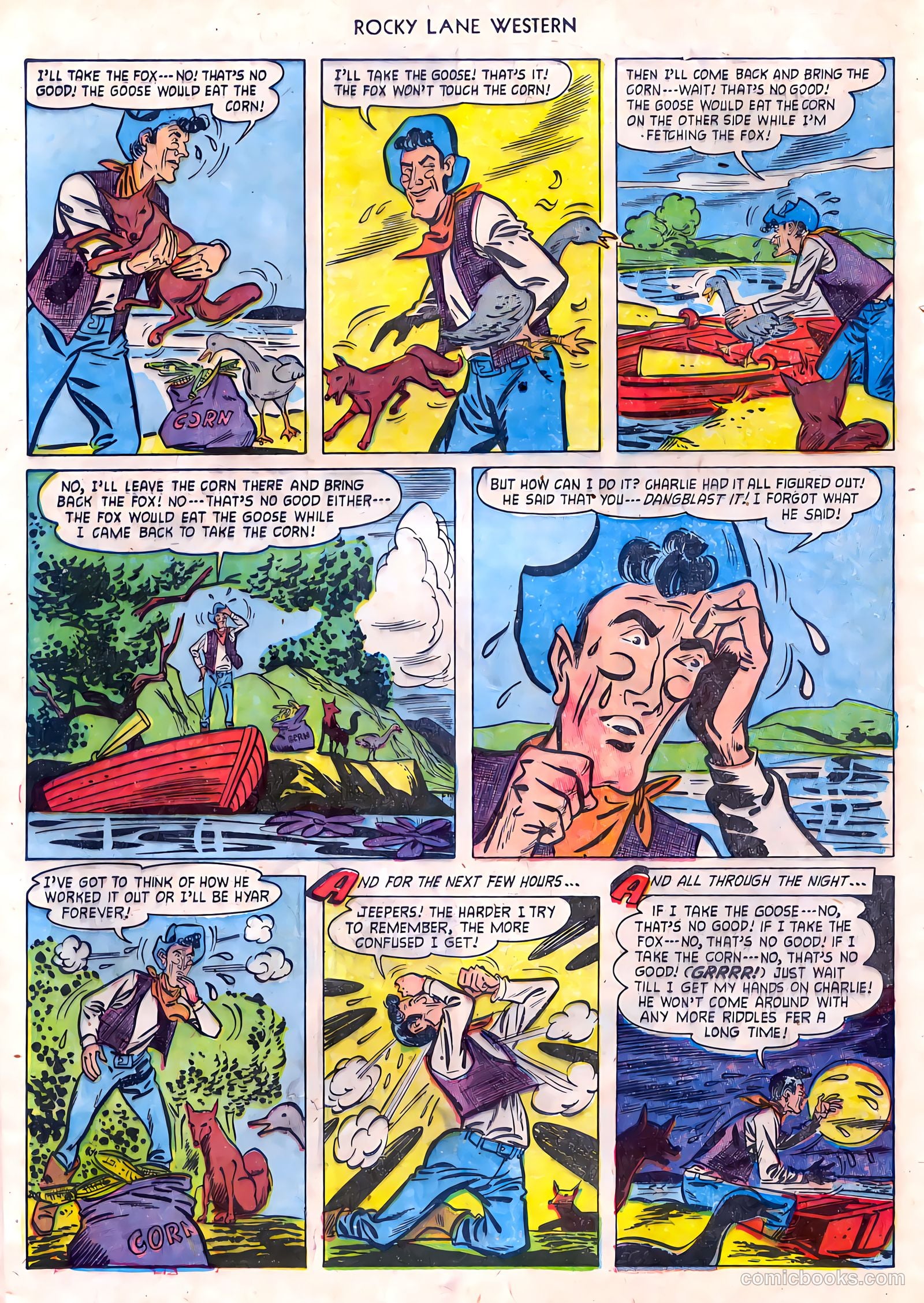 Rocky Lane Western #55 (1954) — page 20