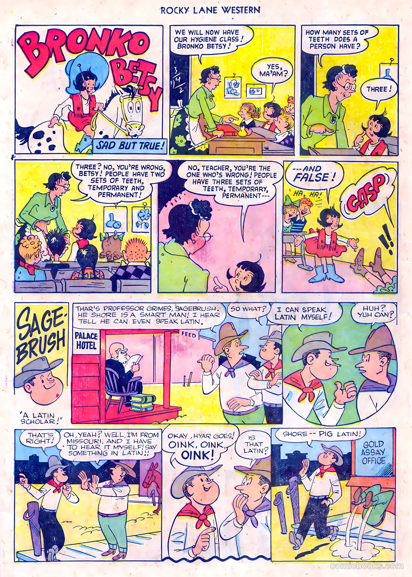 Rocky Lane Western #55 (1954) — page 22